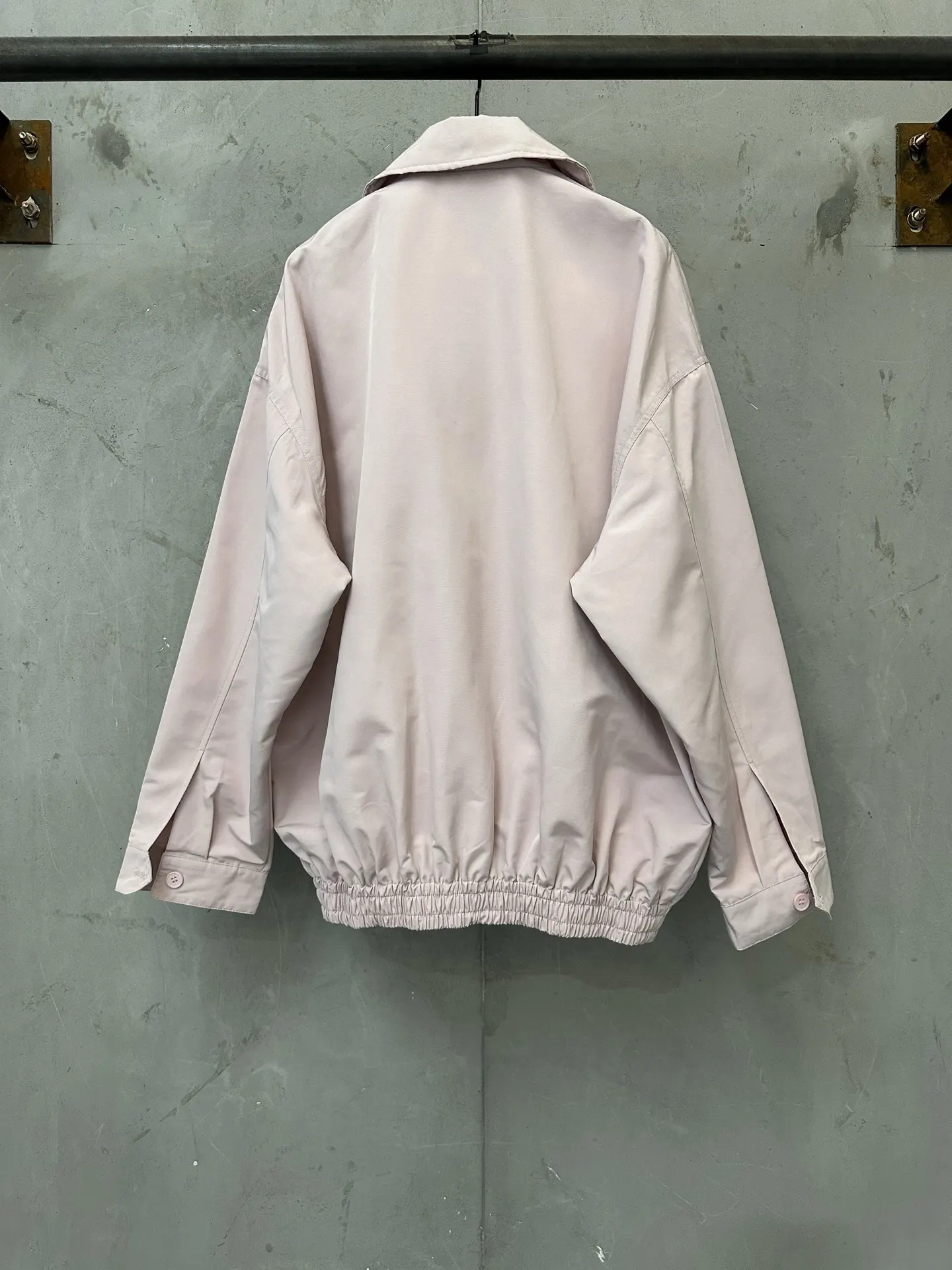 Embroidered Logo Zip-Up Harrington Jacket D33023079 — view 2