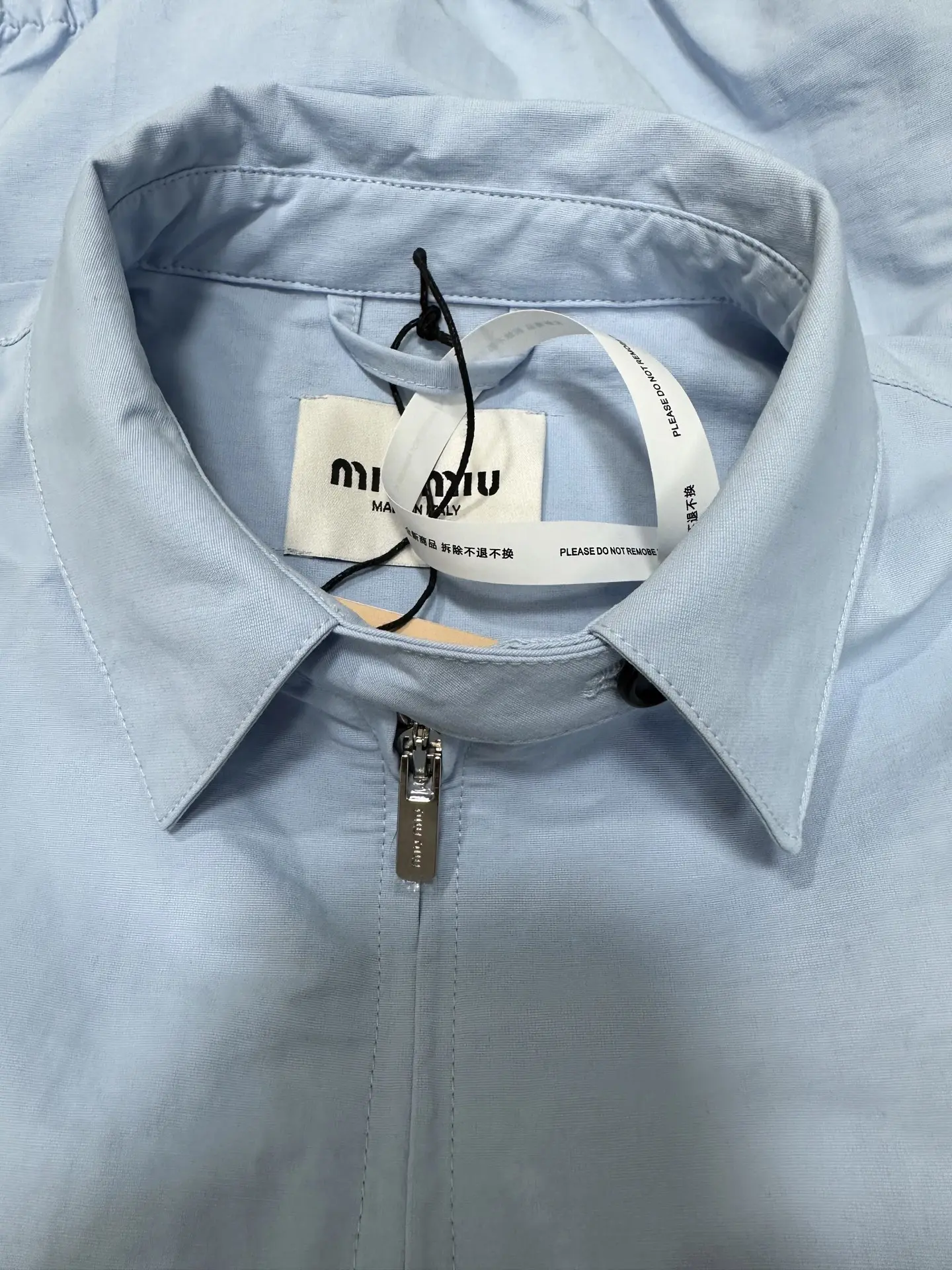 Embroidered Logo Zip-Up Harrington Jacket D33022223 — view 6