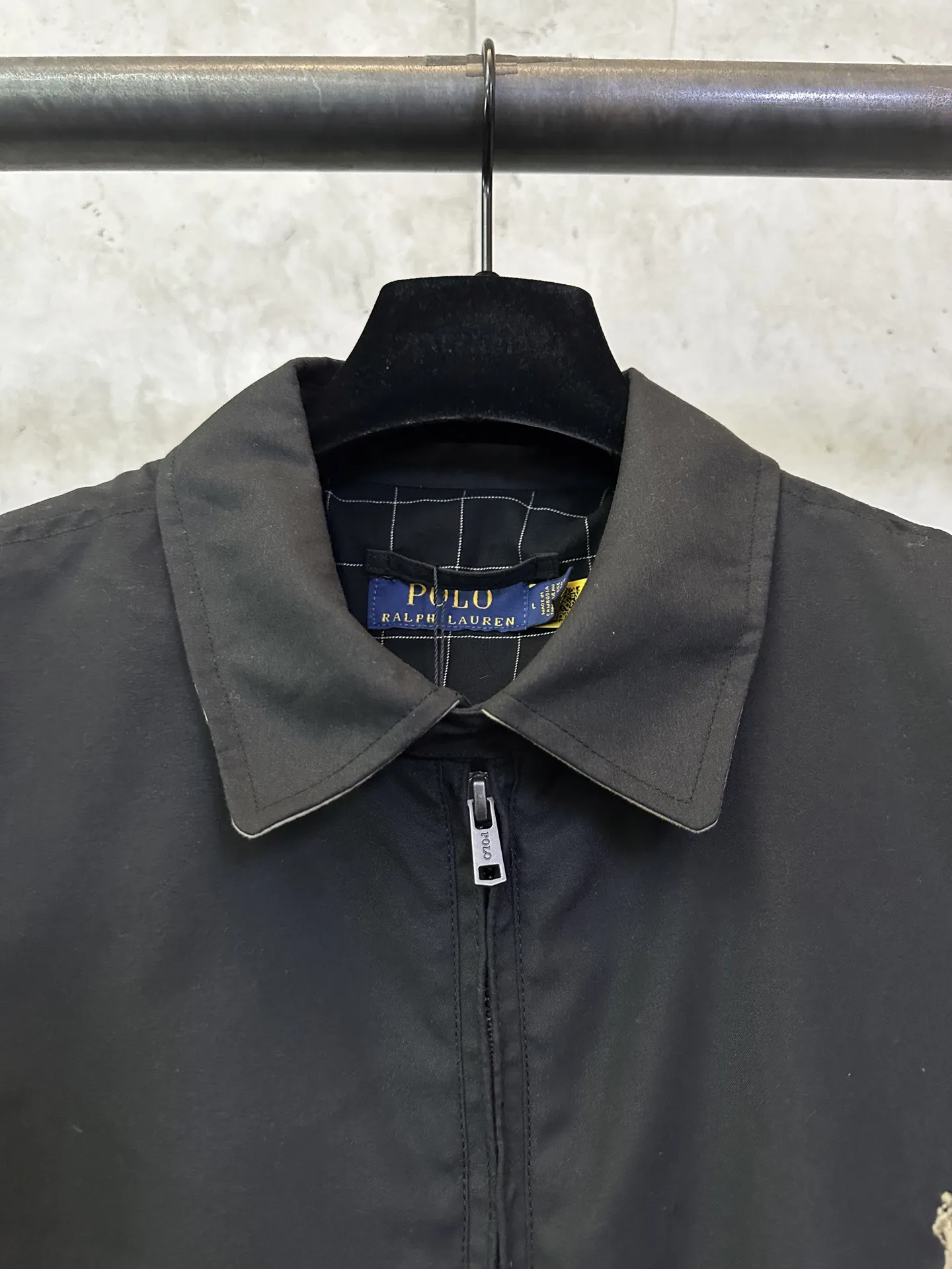 Embroidered Cotton Harrington Jacket D33015294 — view 7