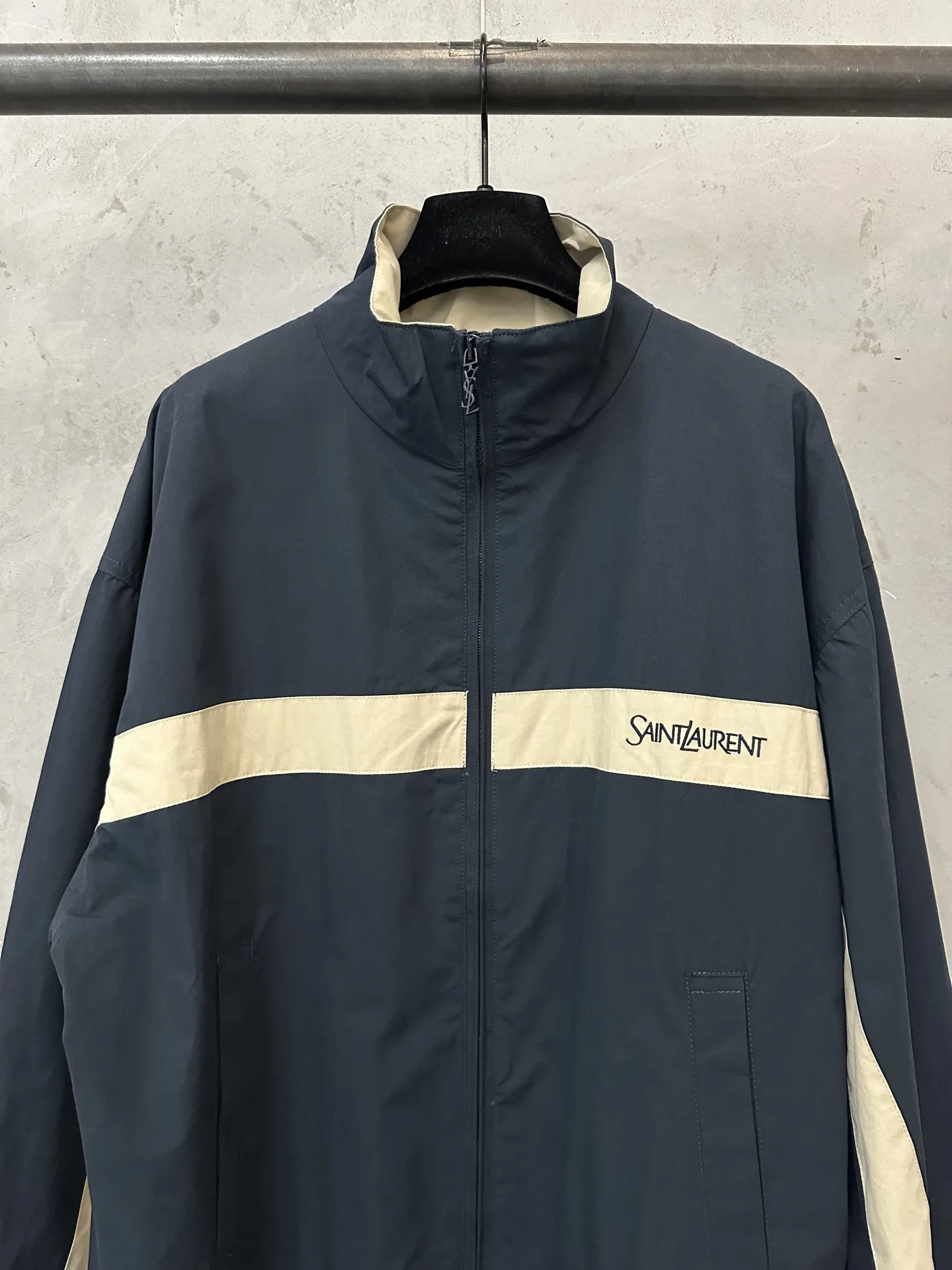 Embroidered Cotton Canvas Zip-Up Jacket D33020502 — view 3