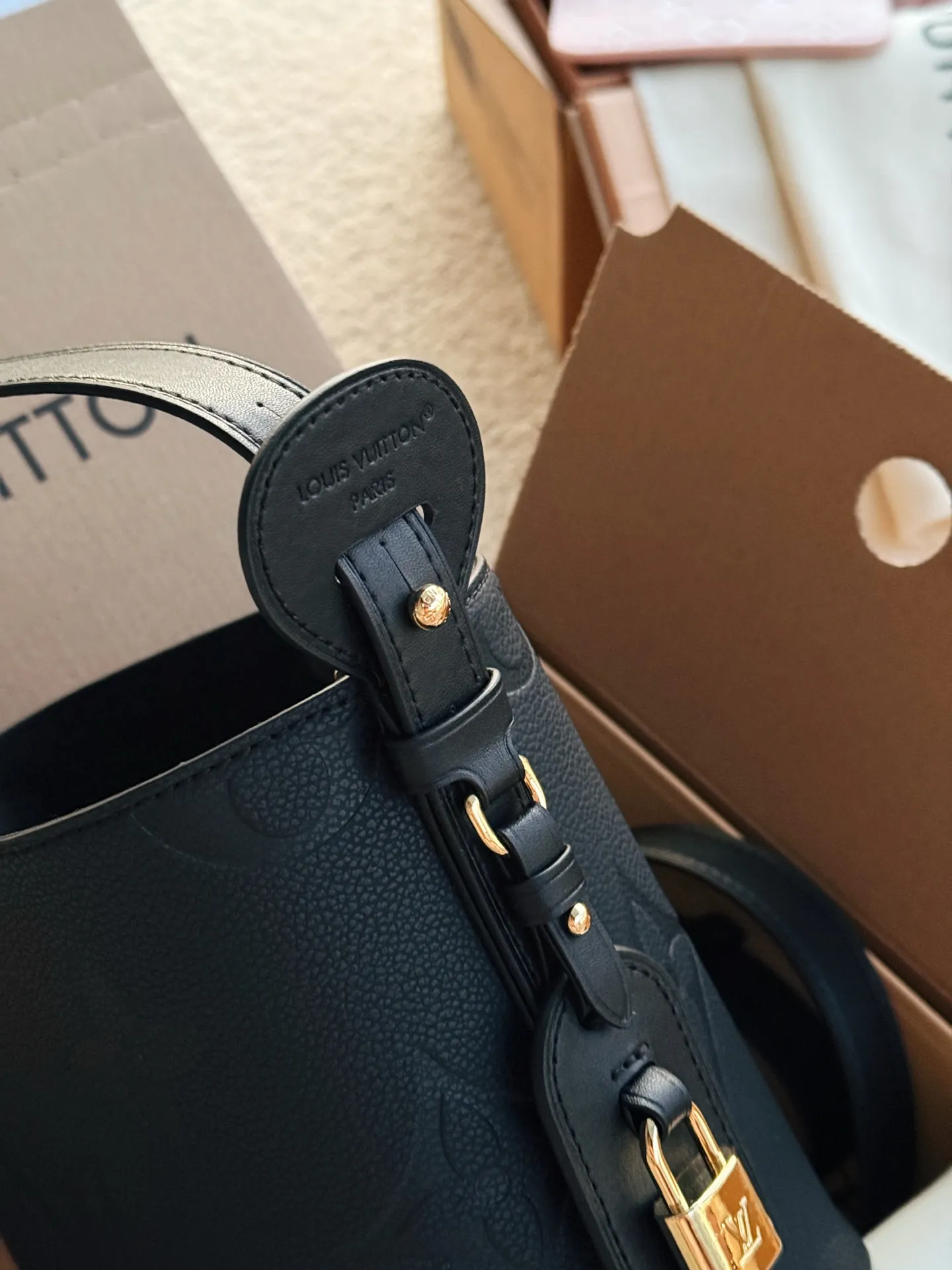 Monogram Empreinte Leather Bucket Bag D33018098 — view 7