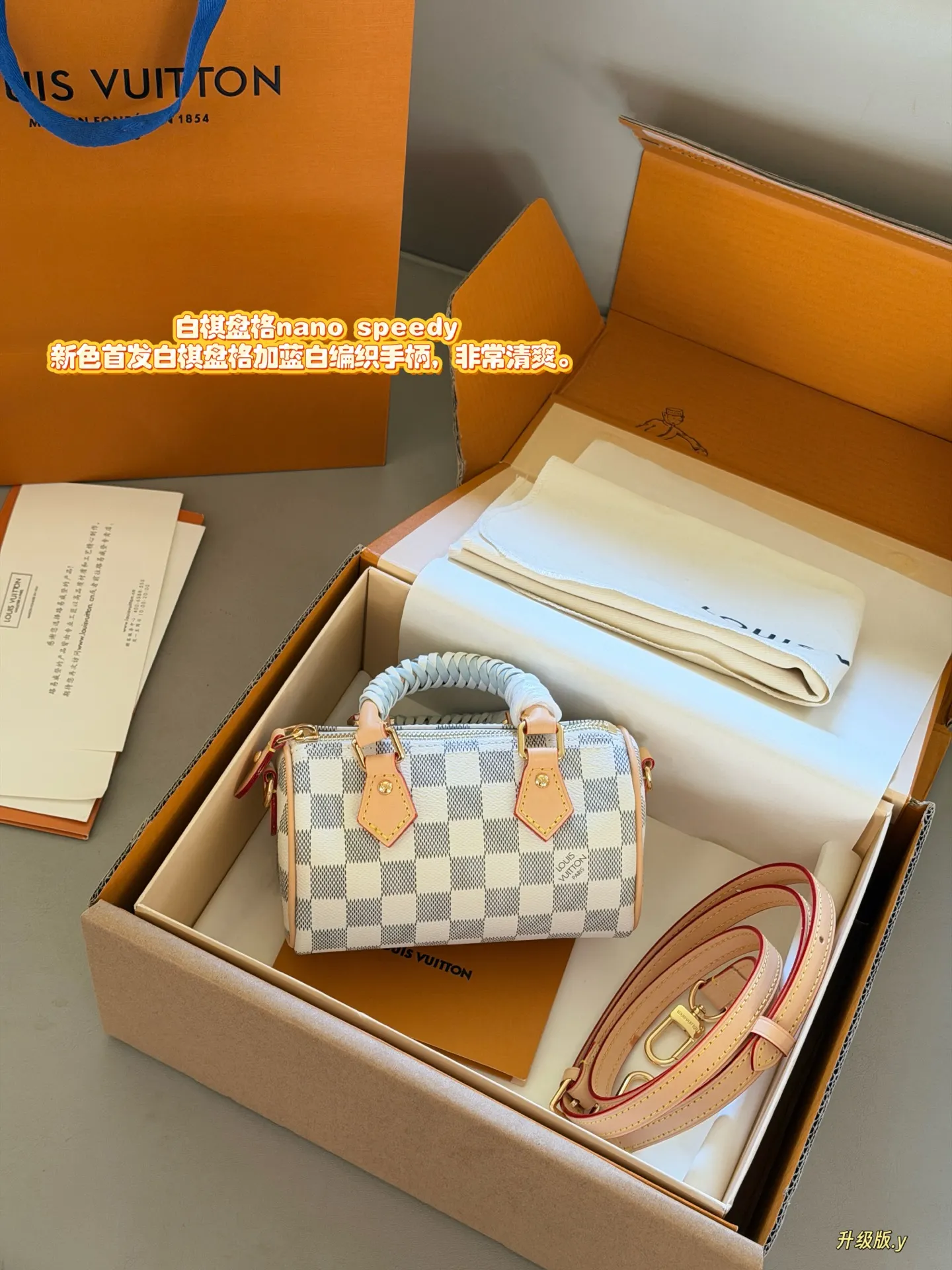 Nano Speedy Damier Azur Top-Handle Bag D33018002