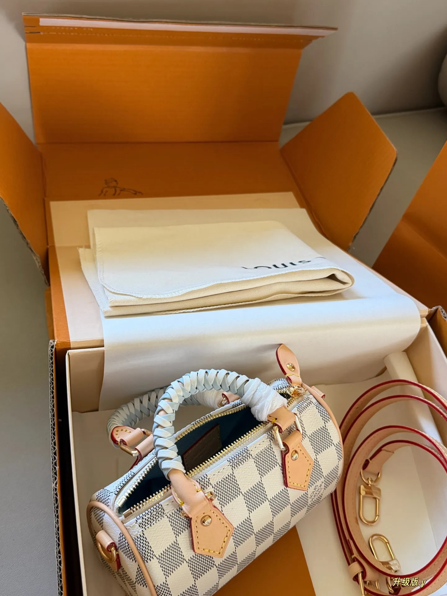 Nano Speedy Damier Azur Top-Handle Bag D33018002 — view 3