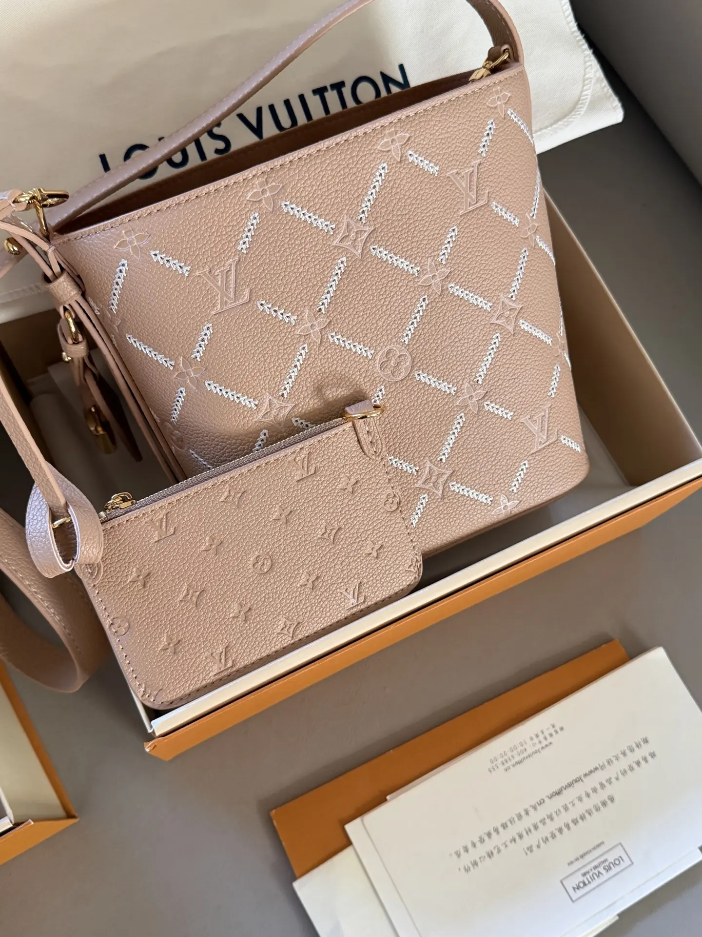 LV All In BB Monogram Empreinte Bucket Bag D33018307 — view 3