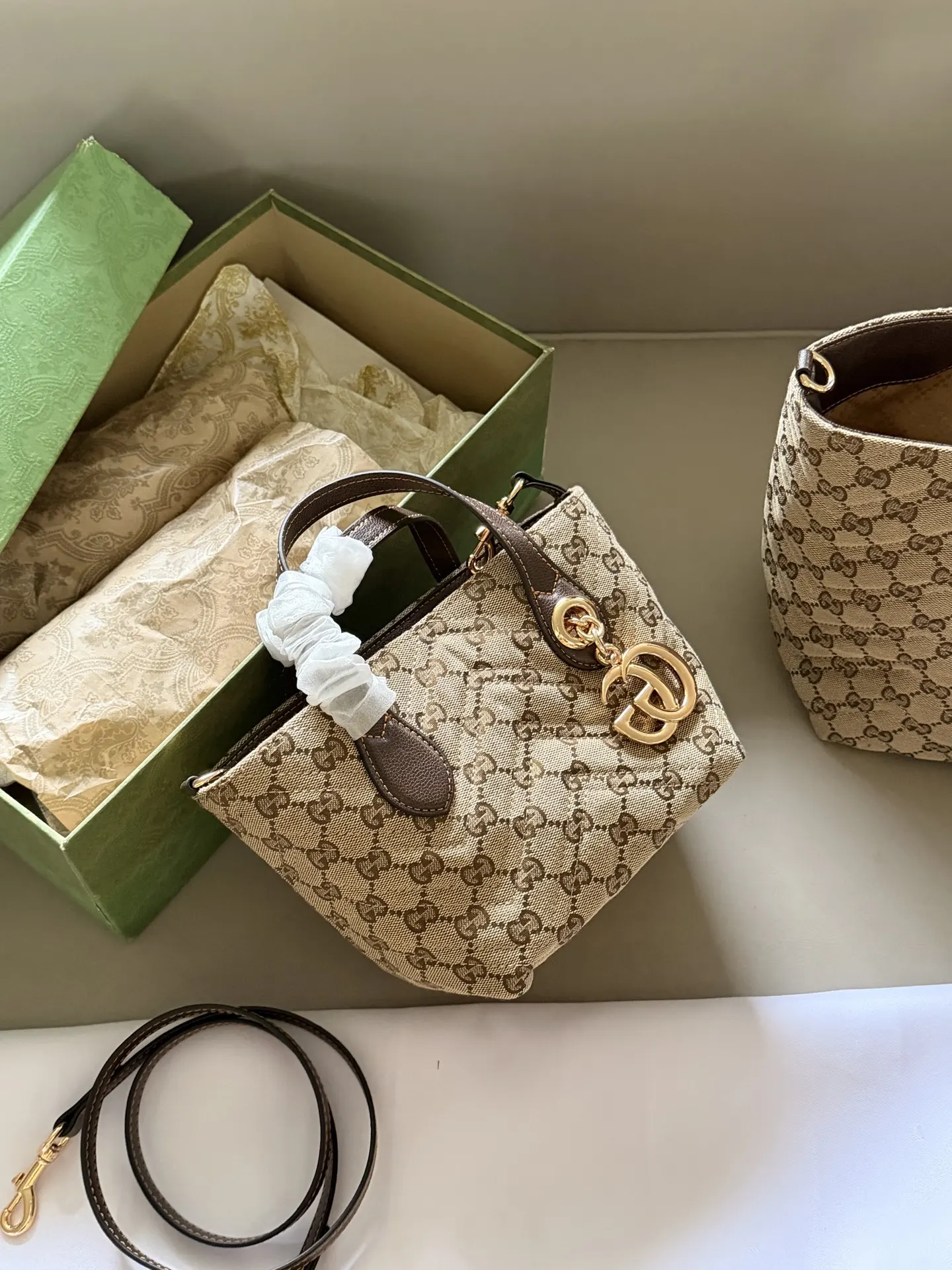 GG Monogram Canvas Tote Bag D33018065