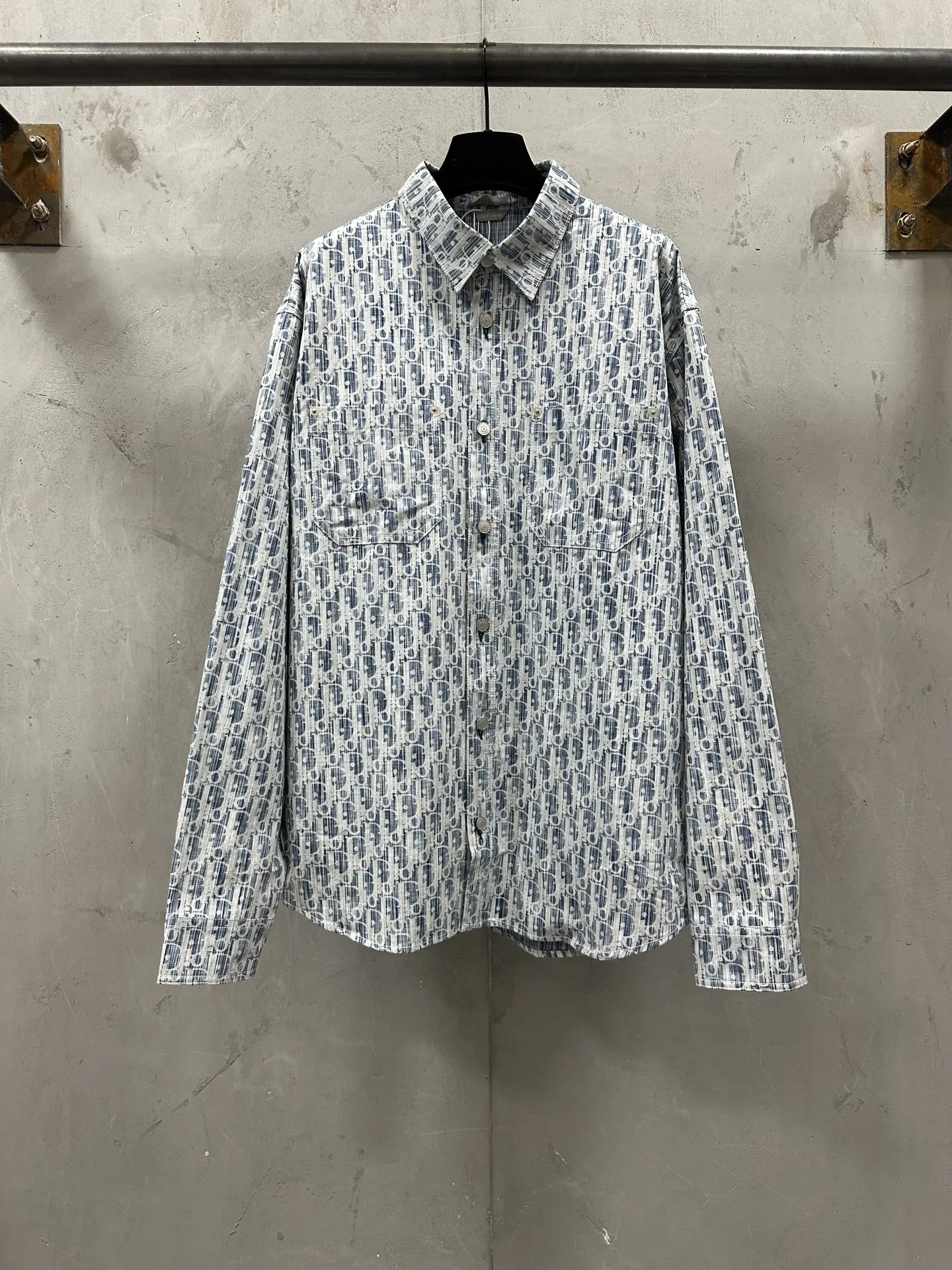 Oblique Kasuri Print Denim Shirt D33522254