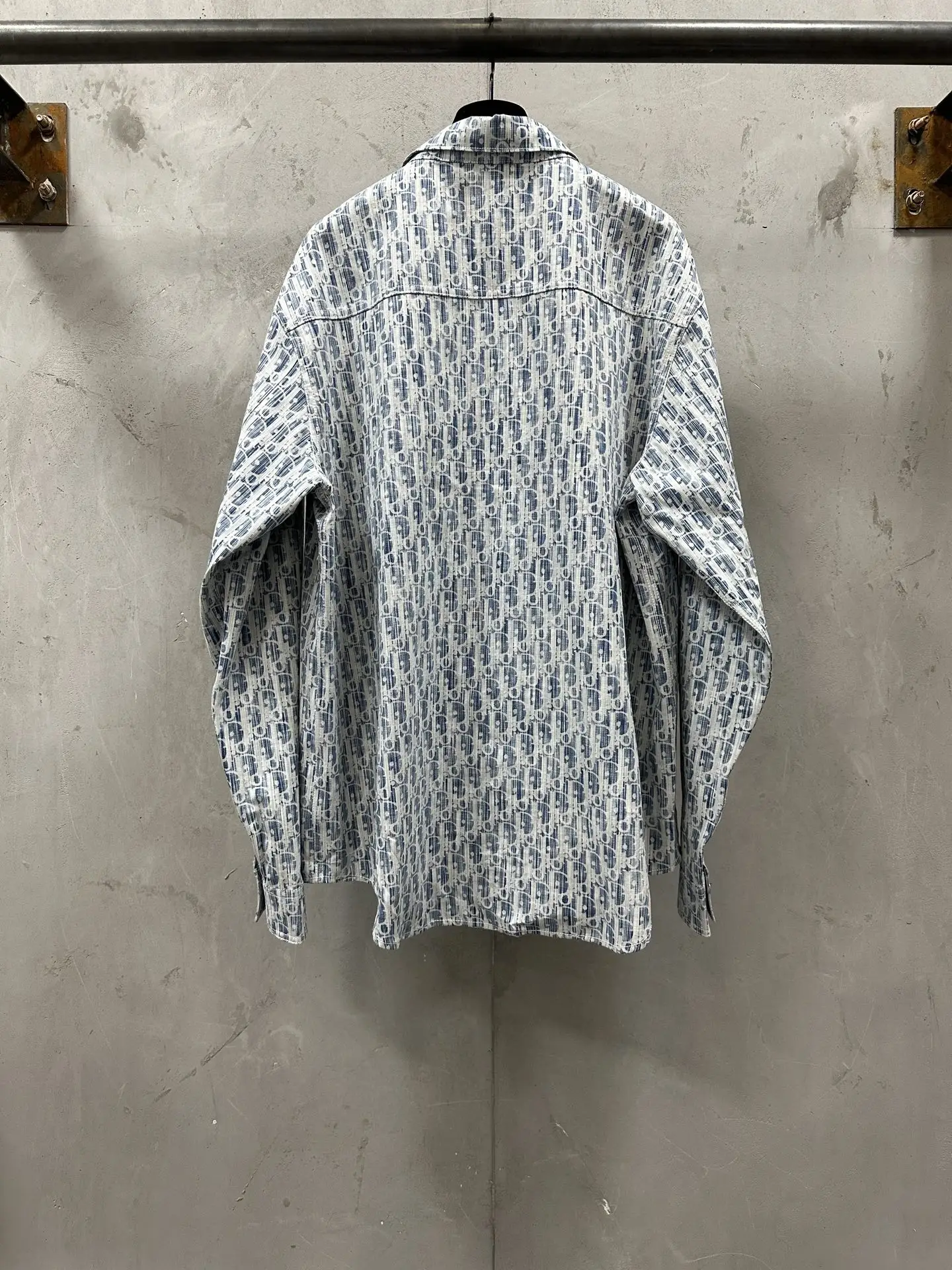 Oblique Kasuri Print Denim Shirt D33522254 — view 2