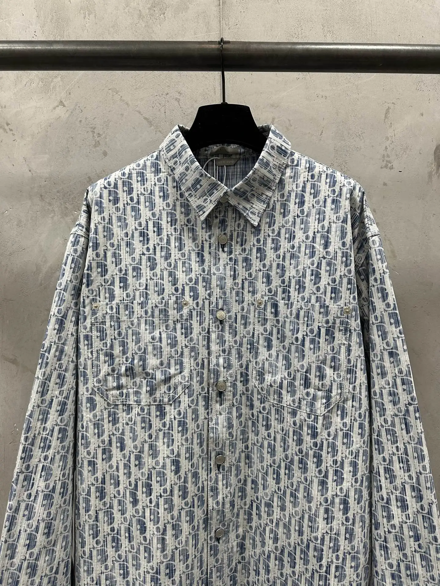 Oblique Kasuri Print Denim Shirt D33522254 — view 3