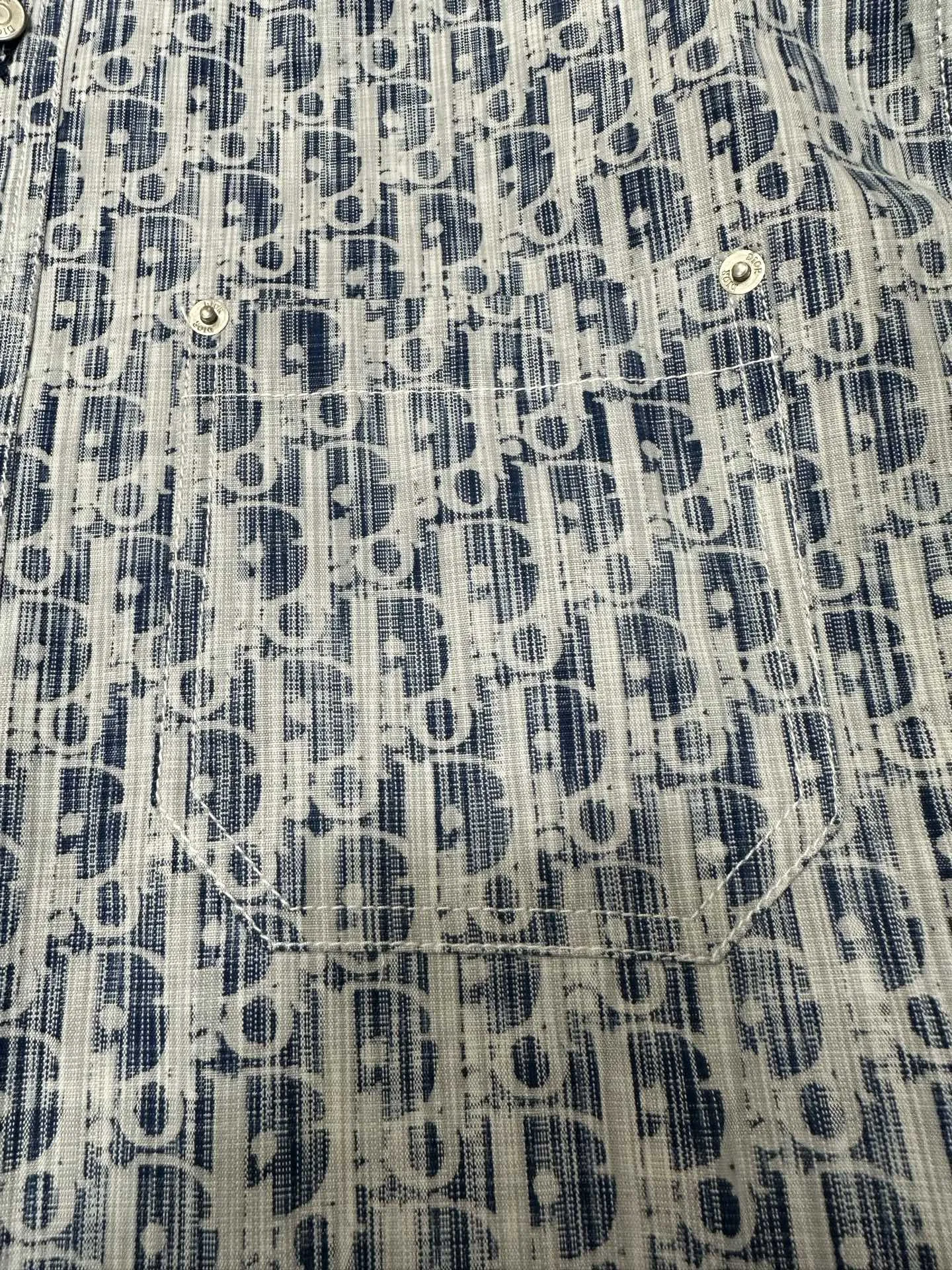 Oblique Kasuri Print Denim Shirt D33522254 — view 9