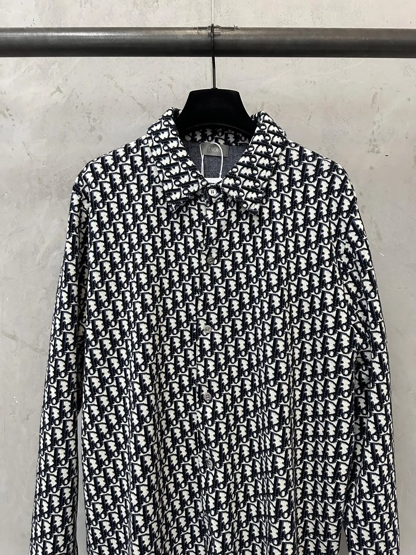 Oblique Monogram Jacquard Cotton Shirt D33523159 — view 3