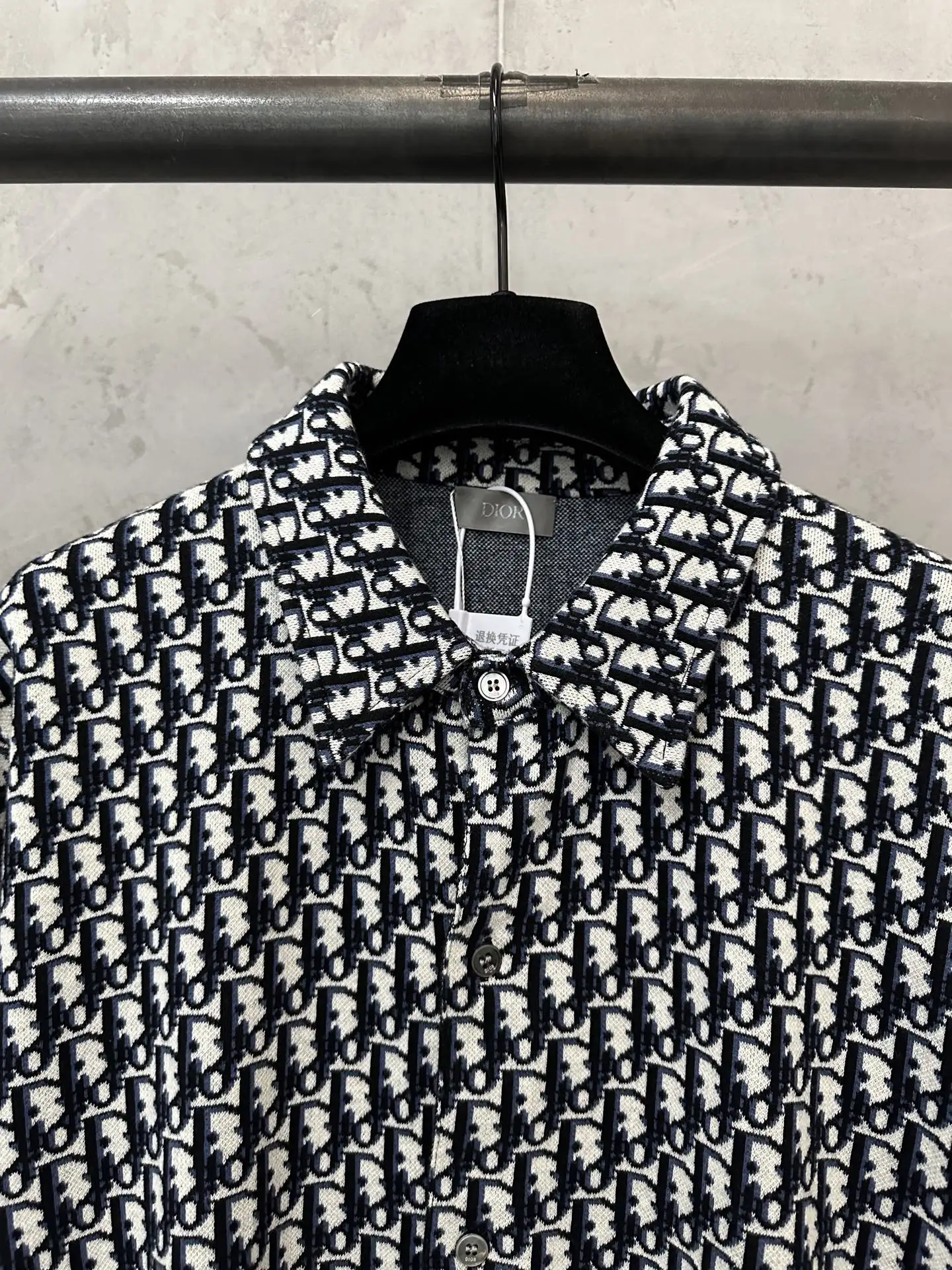 Oblique Monogram Jacquard Cotton Shirt D33523159 — view 5