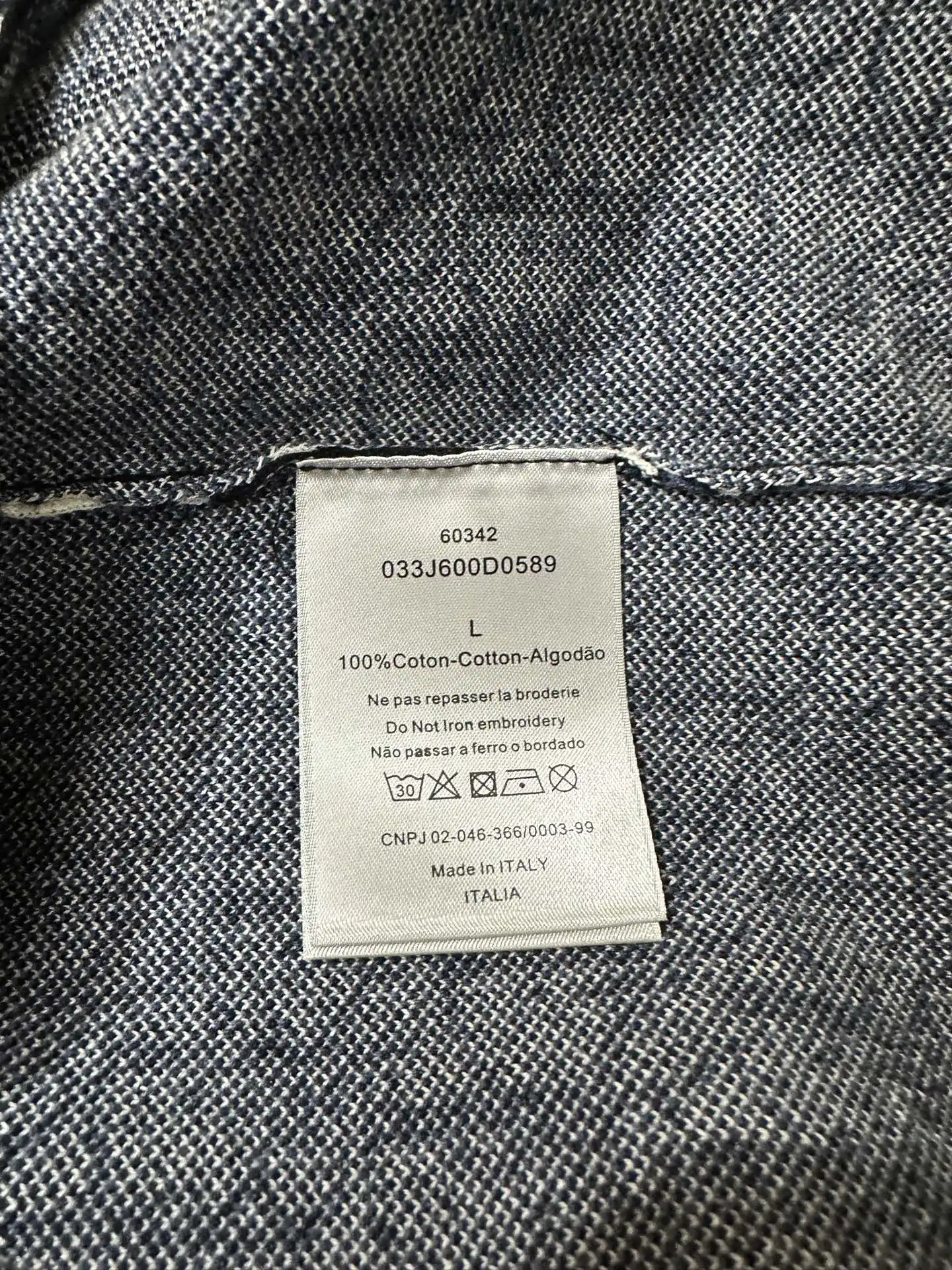 Oblique Monogram Jacquard Cotton Shirt D33523159 — view 10
