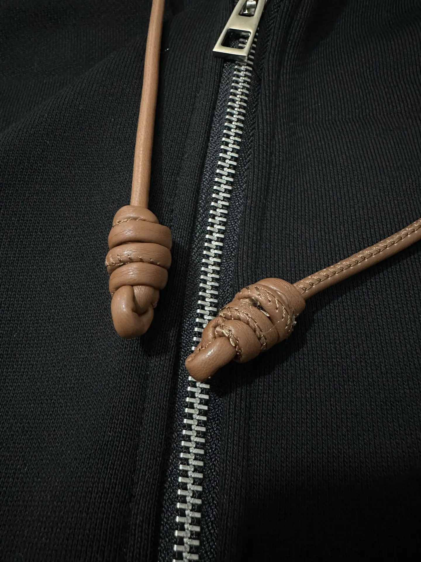 Anagram Embroidered Zip-Up Hoodie with Leather Drawstrings D33522279 — view 7