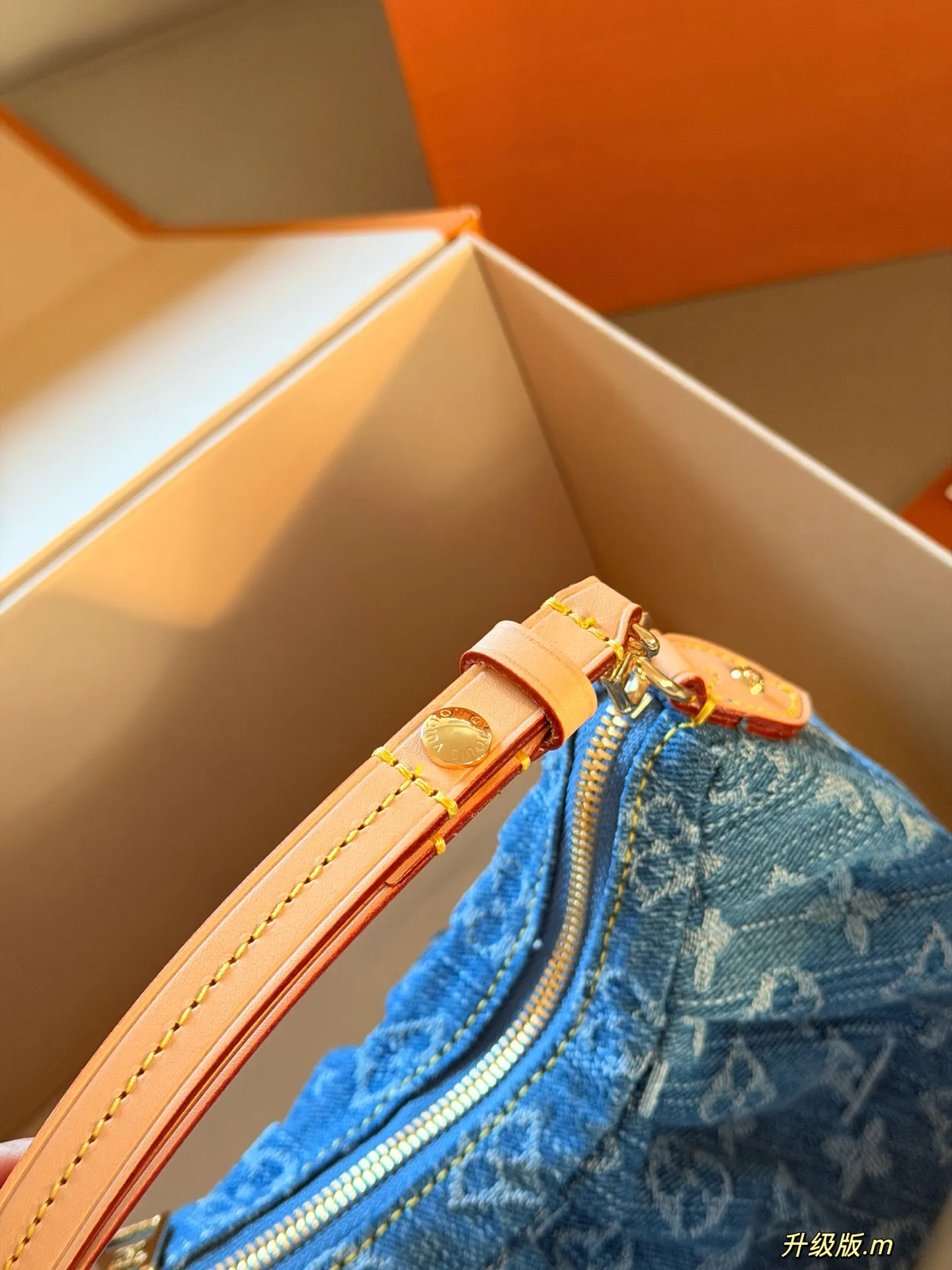 Denim Monogram Croissant Shoulder Bag D34018048 — view 3
