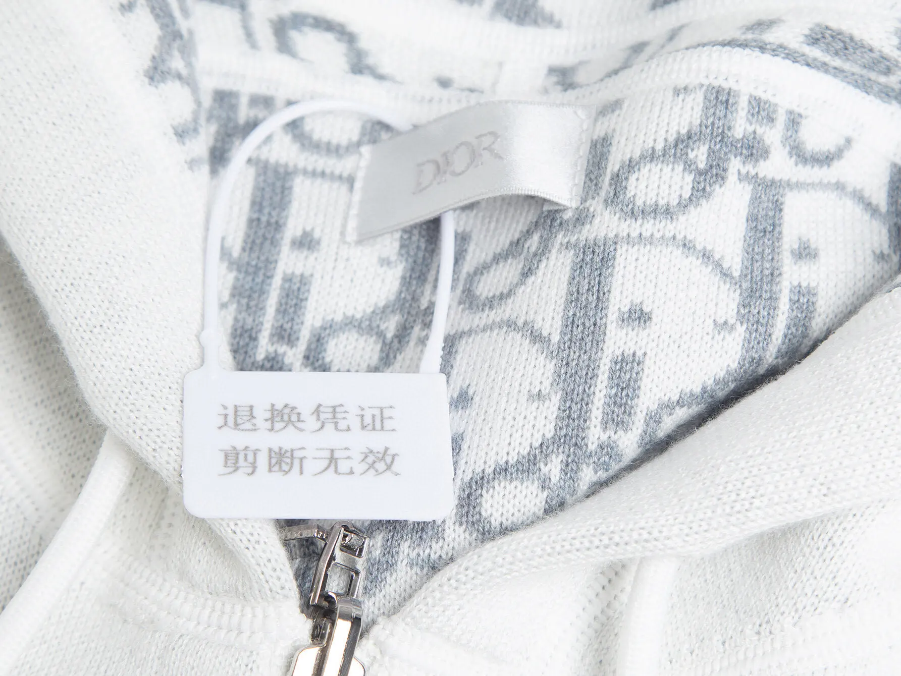 Reversible Logo-Jacquard Cashmere-Blend Hoodie D34016063 — view 6
