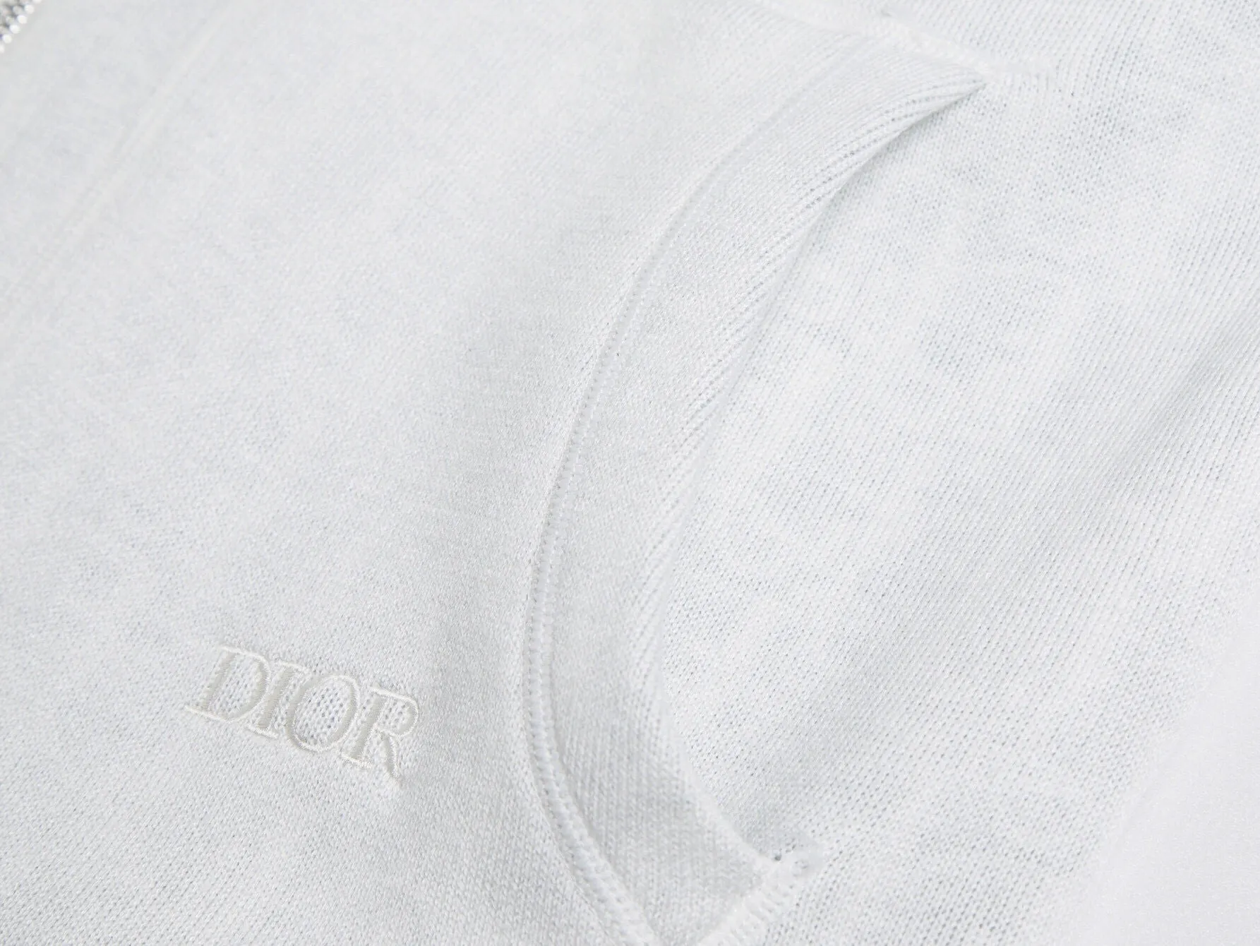 Reversible Oblique Cashmere-Blend Zip-Up Hoodie D34016064 — view 5