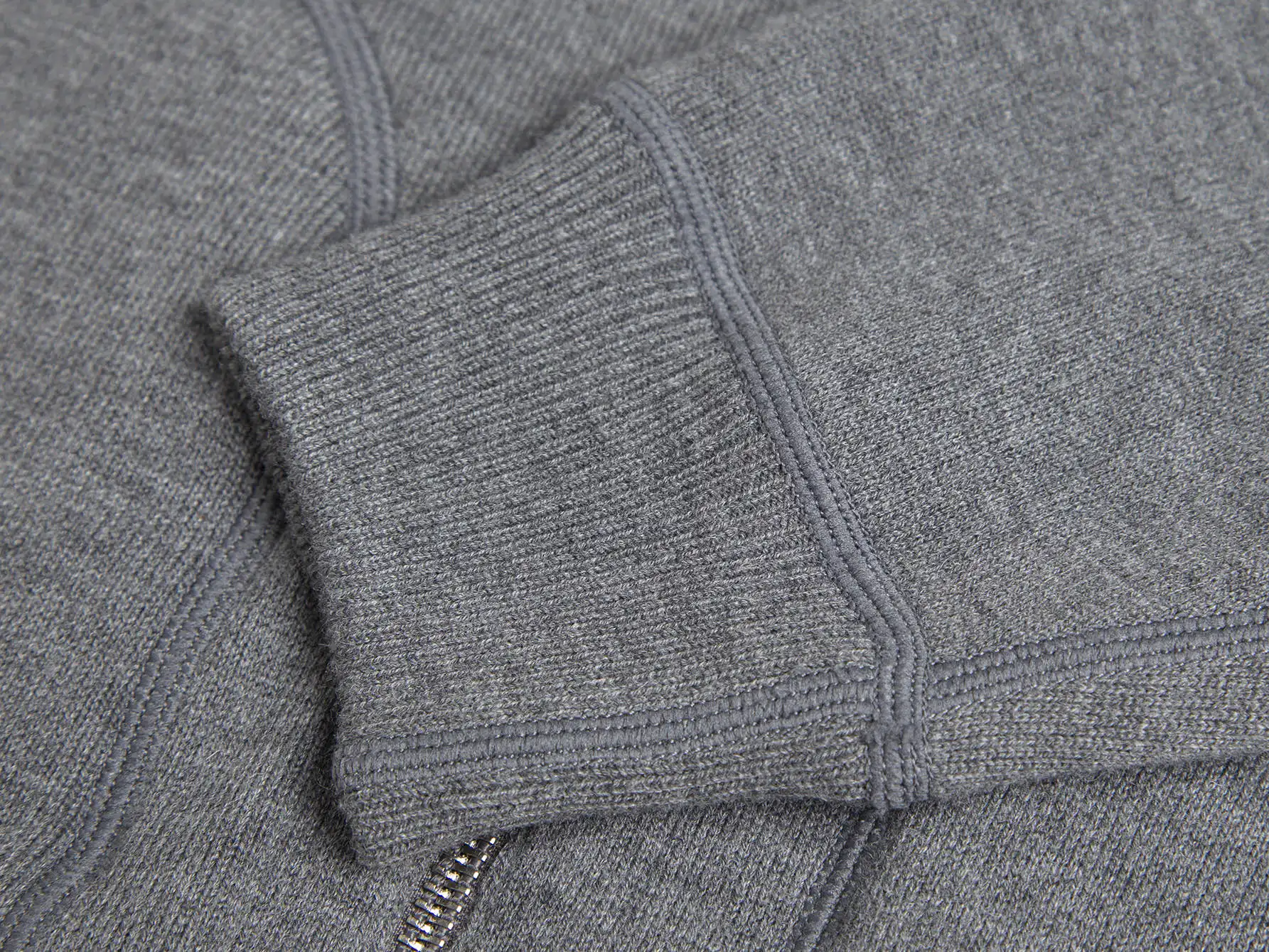 Reversible Oblique Cashmere-Blend Zip Hoodie D34016058 — view 7