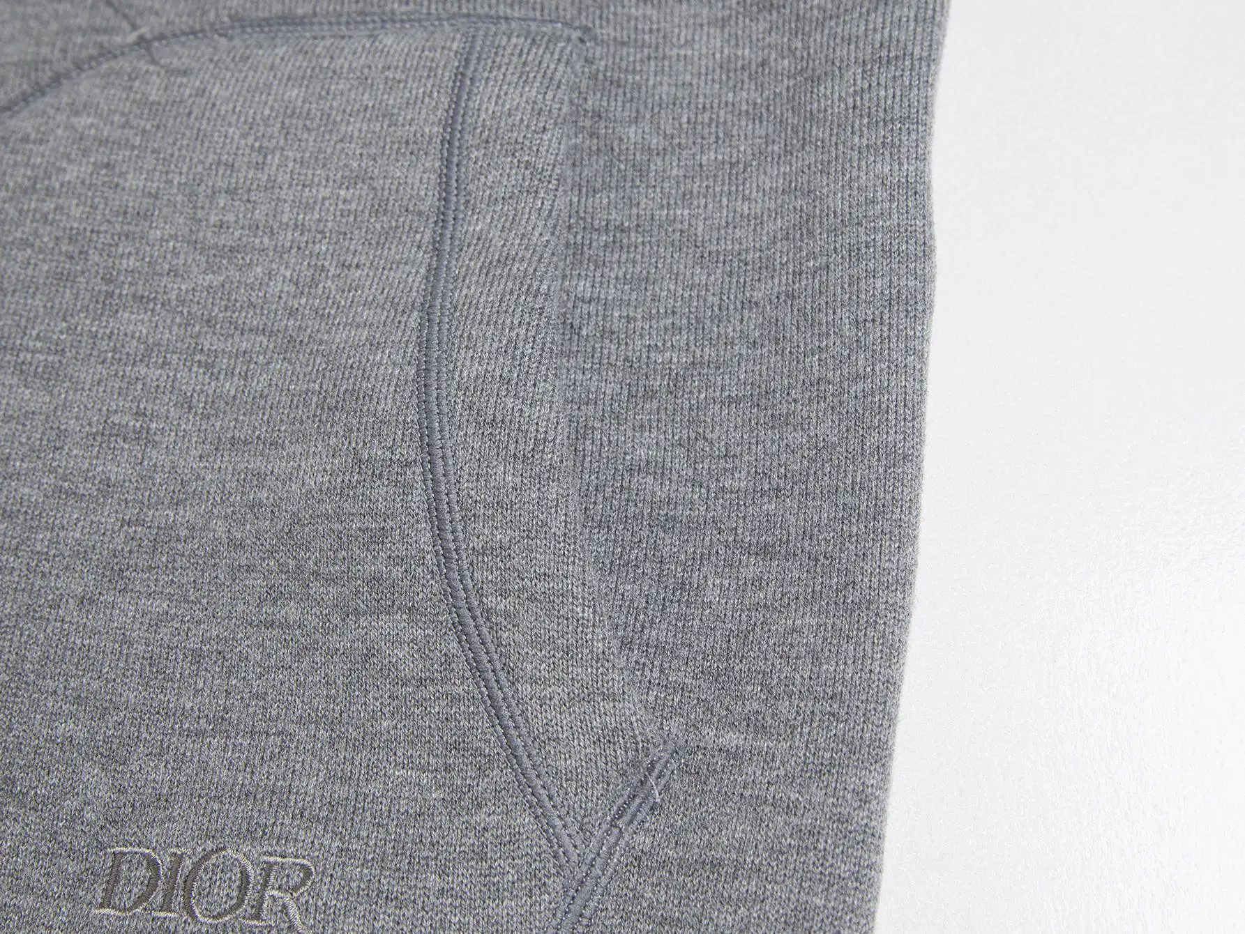 Reversible Oblique Cashmere-Blend Zip Hoodie D34016058 — view 11
