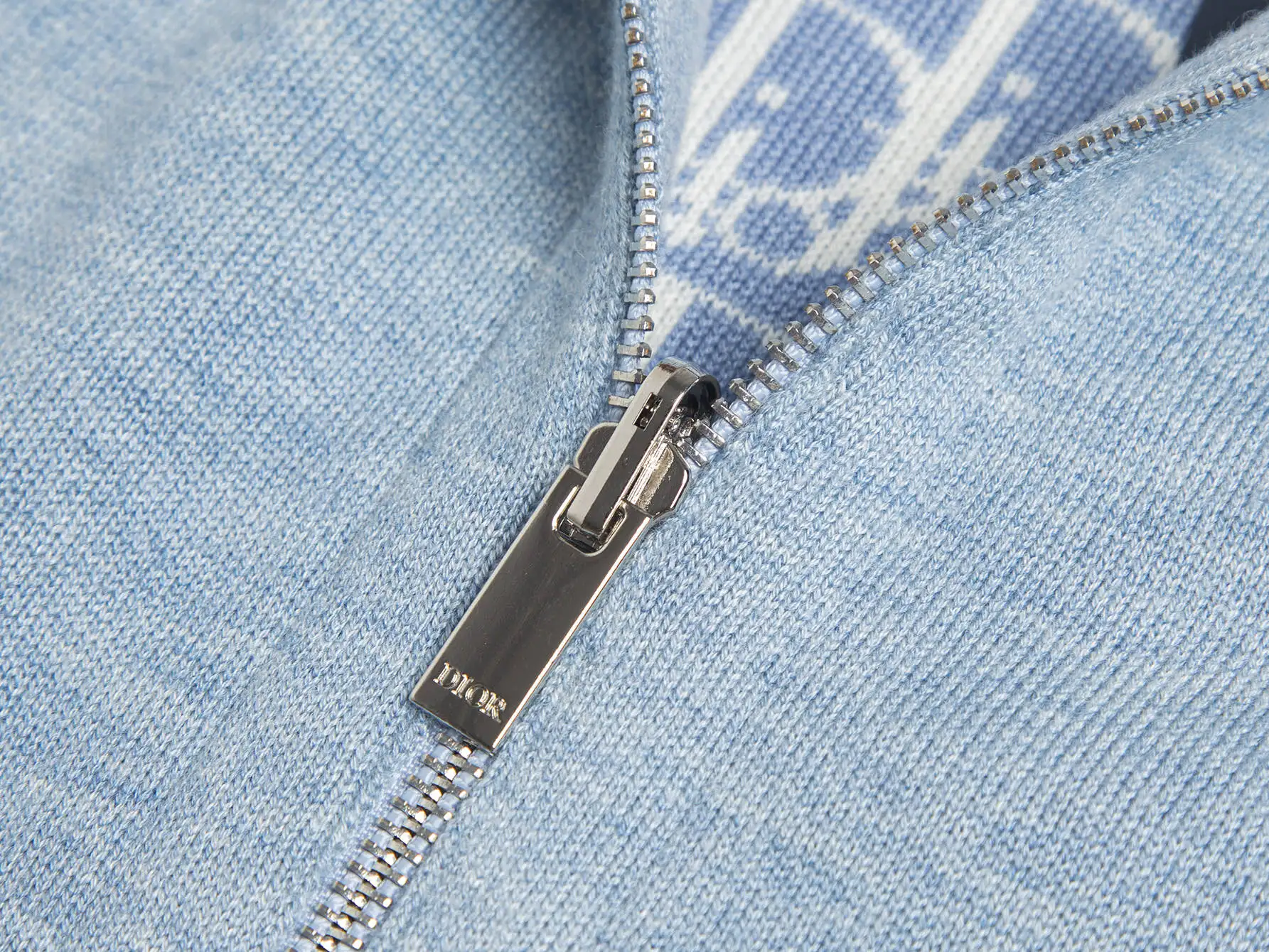 Reversible Oblique Cashmere-Blend Zip-Up Hoodie D34016060 — view 6