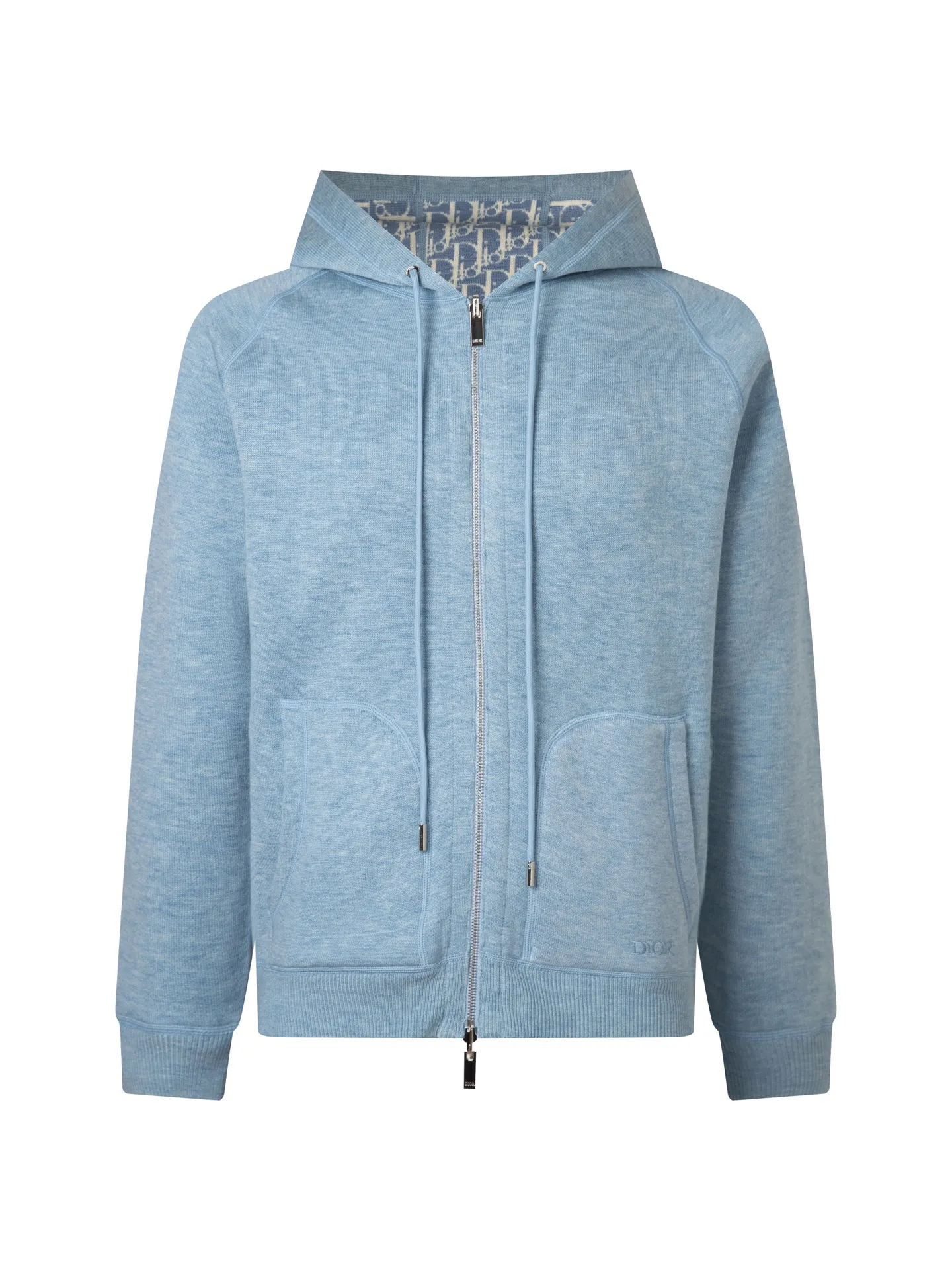 Reversible Logo Jacquard Cashmere-Blend Hoodie D34016059