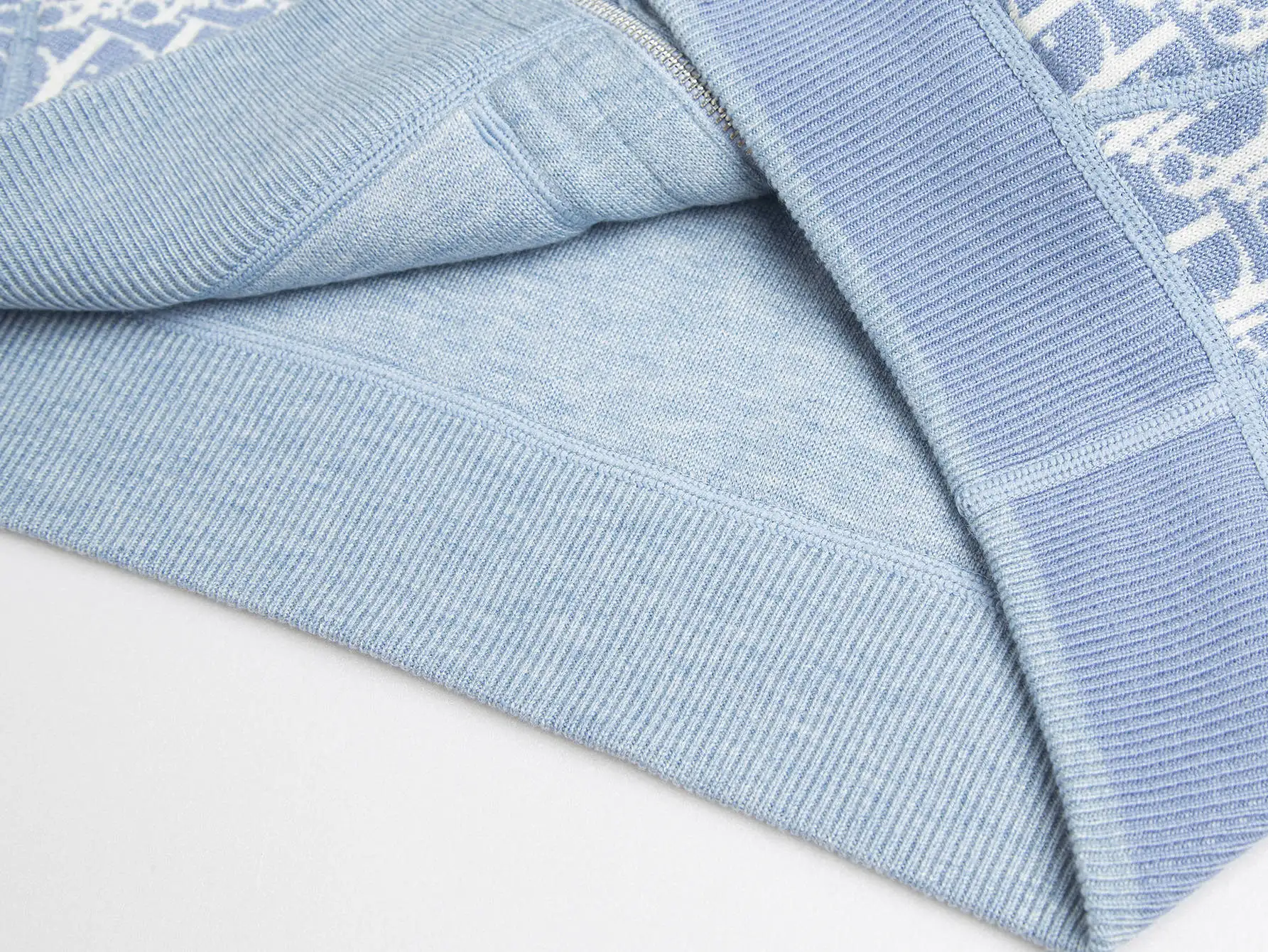 Reversible Logo Jacquard Cashmere-Blend Hoodie D34016059 — view 11