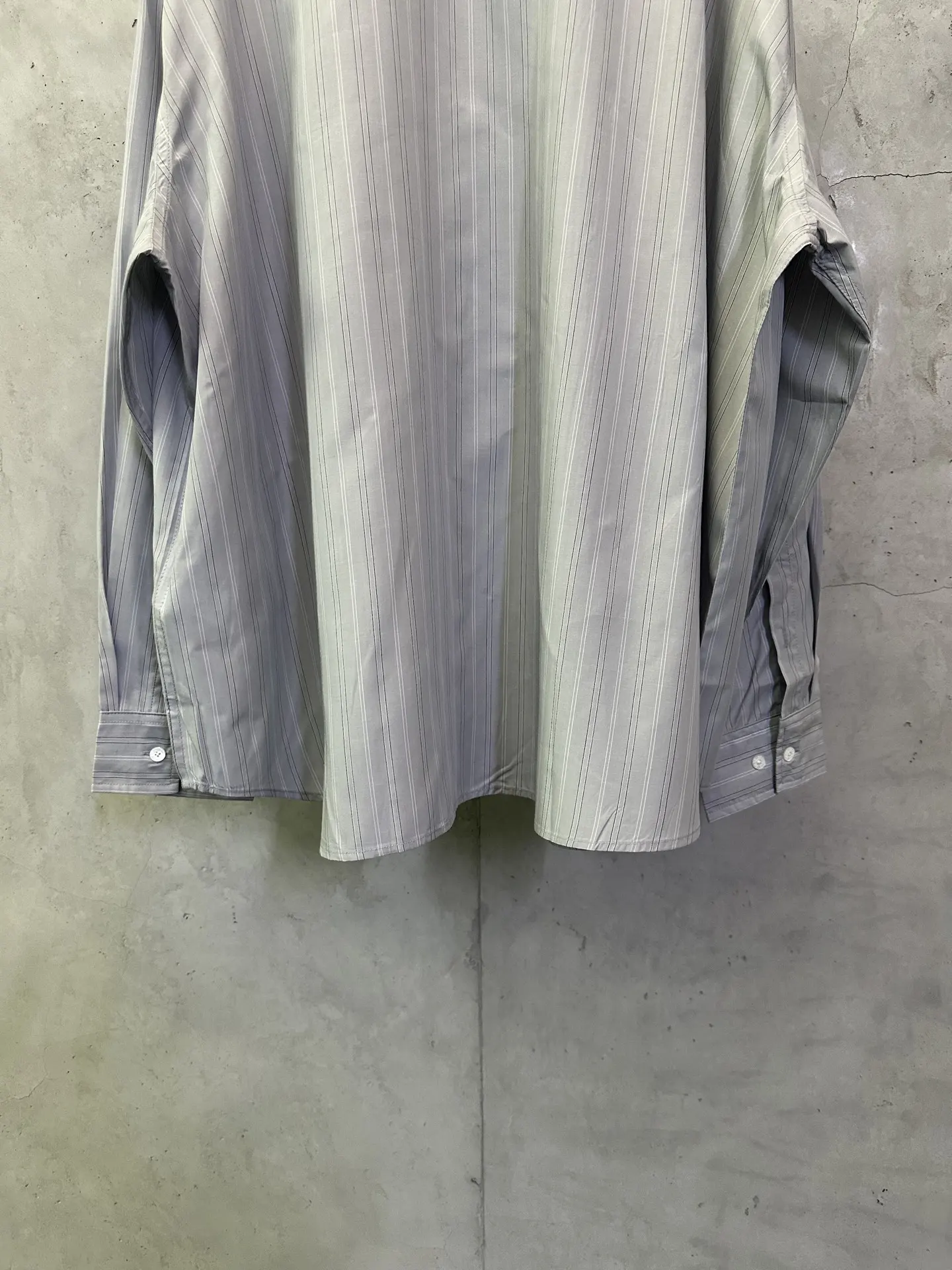 Oversized Striped Cotton-Poplin Shirt D34012448 — view 6