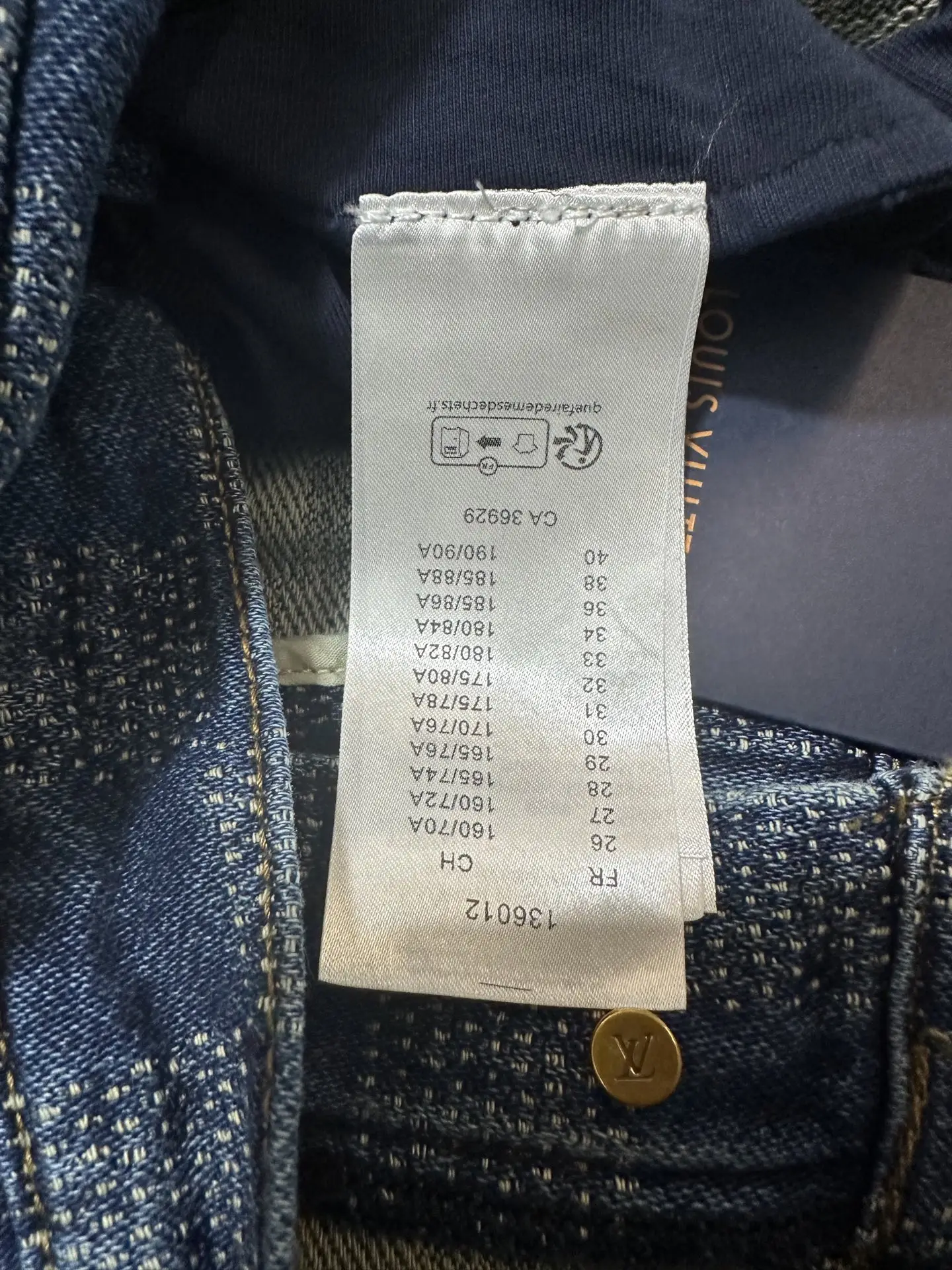 Damier Pattern Straight-Leg Skate Jeans D34011484 — view 9