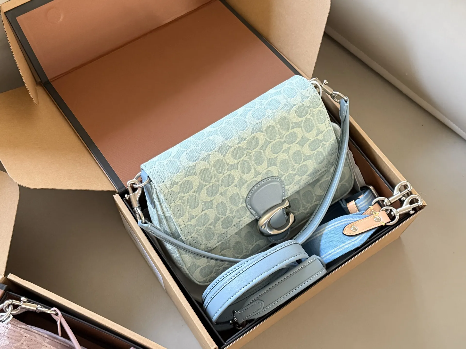 Soft Tabby Denim Shoulder Bag D34018473 — view 3