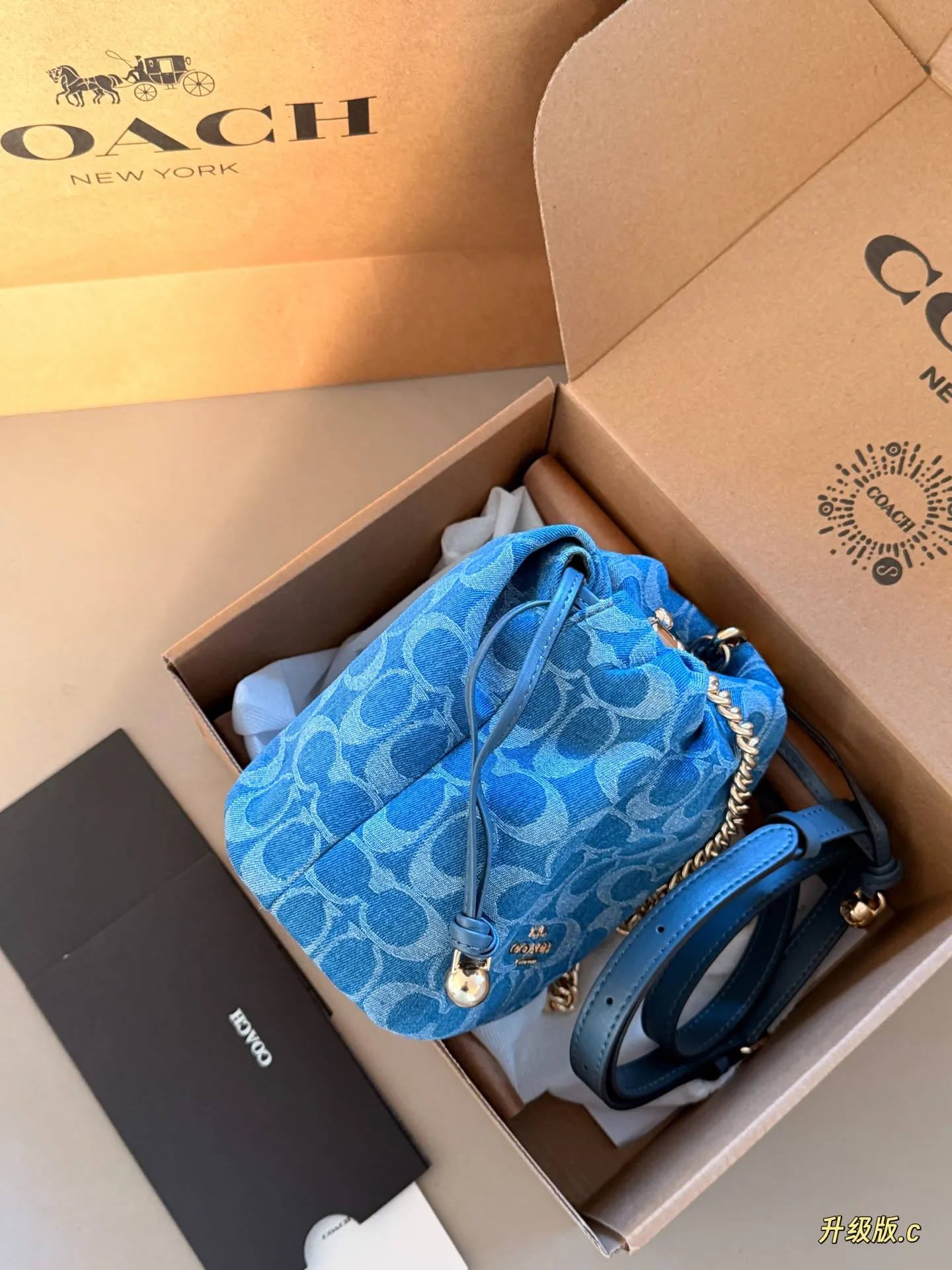 Monogram Denim Bucket Bag D34518415 — view 3