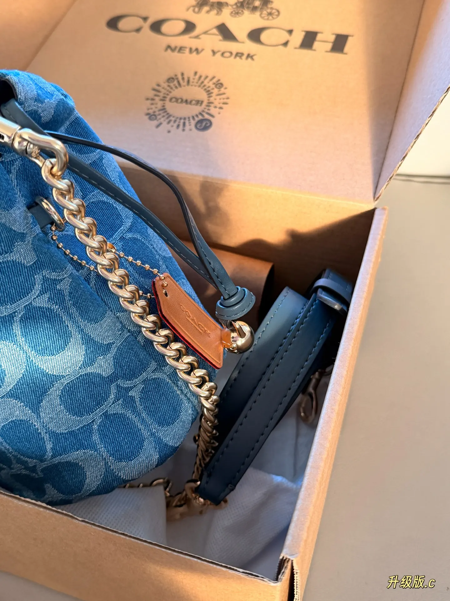 Monogram Denim Bucket Bag D34518415 — view 5
