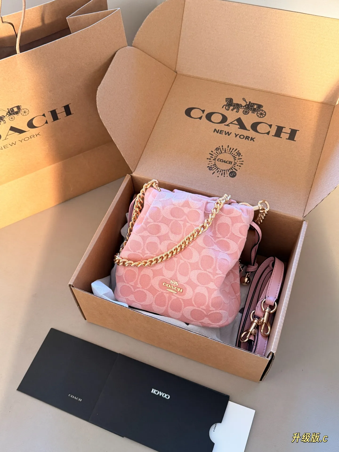 Coach Monogram Canvas Bucket Bag D34518418 — view 2