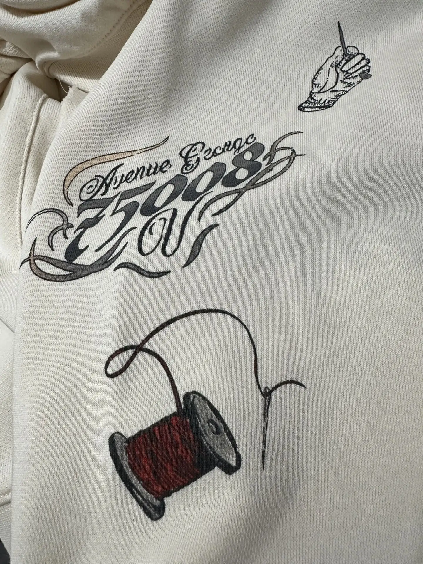 1917 Tattoo Graphic Zip-Up Hoodie D35018942 — view 9