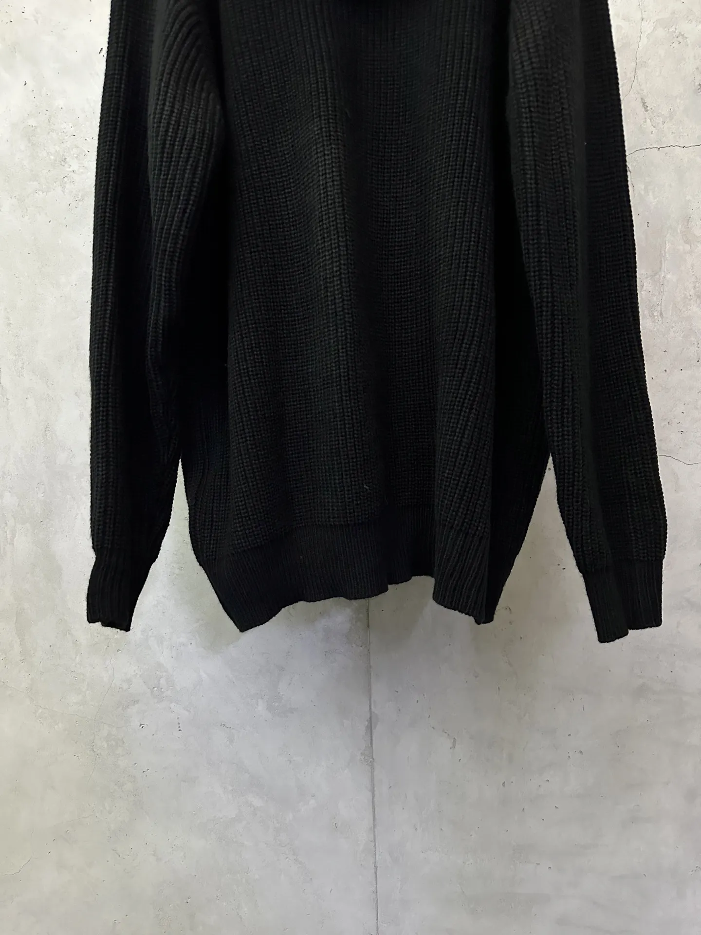 Triomphe Logo Ribbed Knit Zip-Up Hoodie D35022233 — view 6