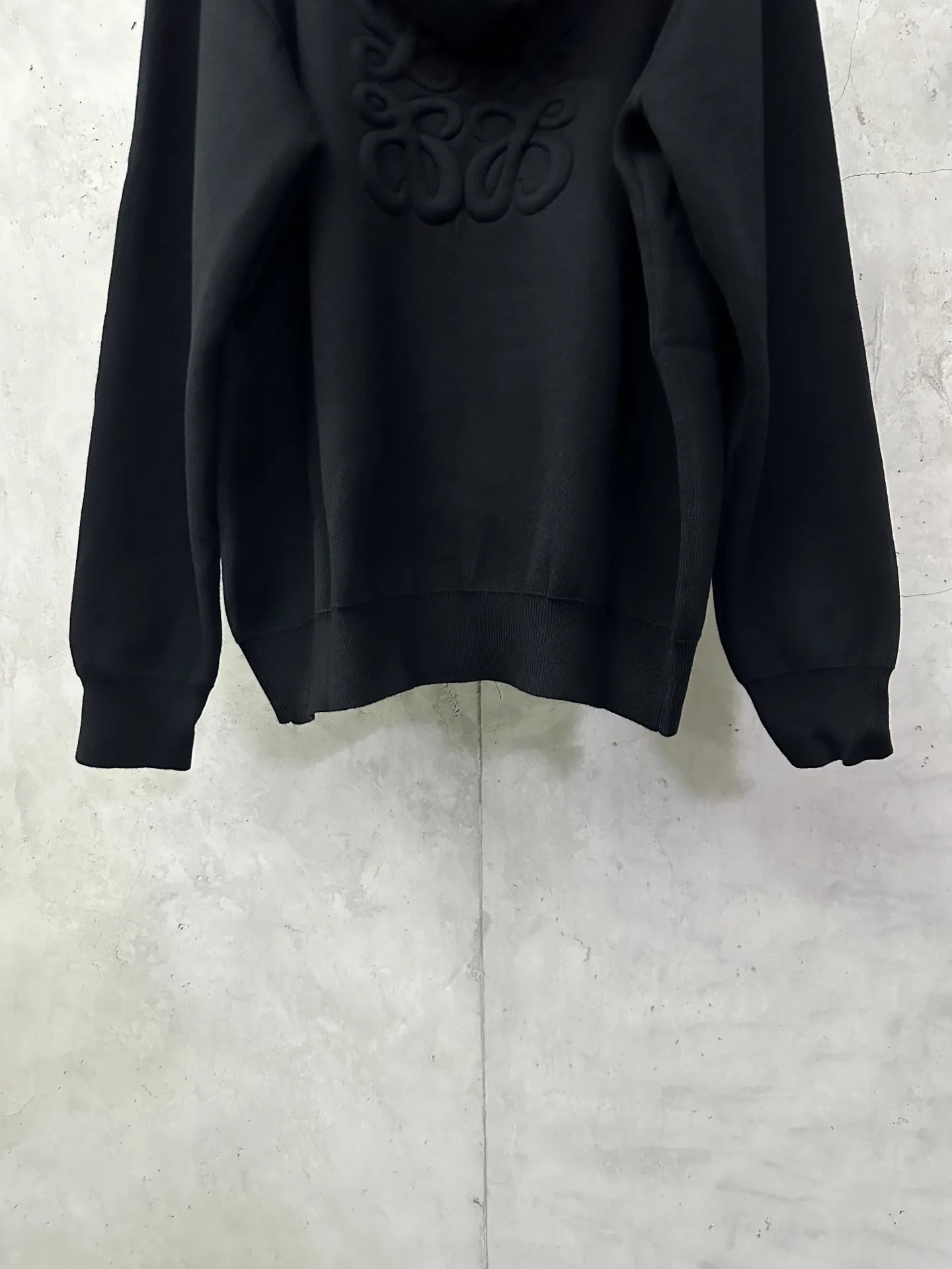 Logo-Embroidered Merino Wool Zip-Up Hoodie D35023088 — view 6