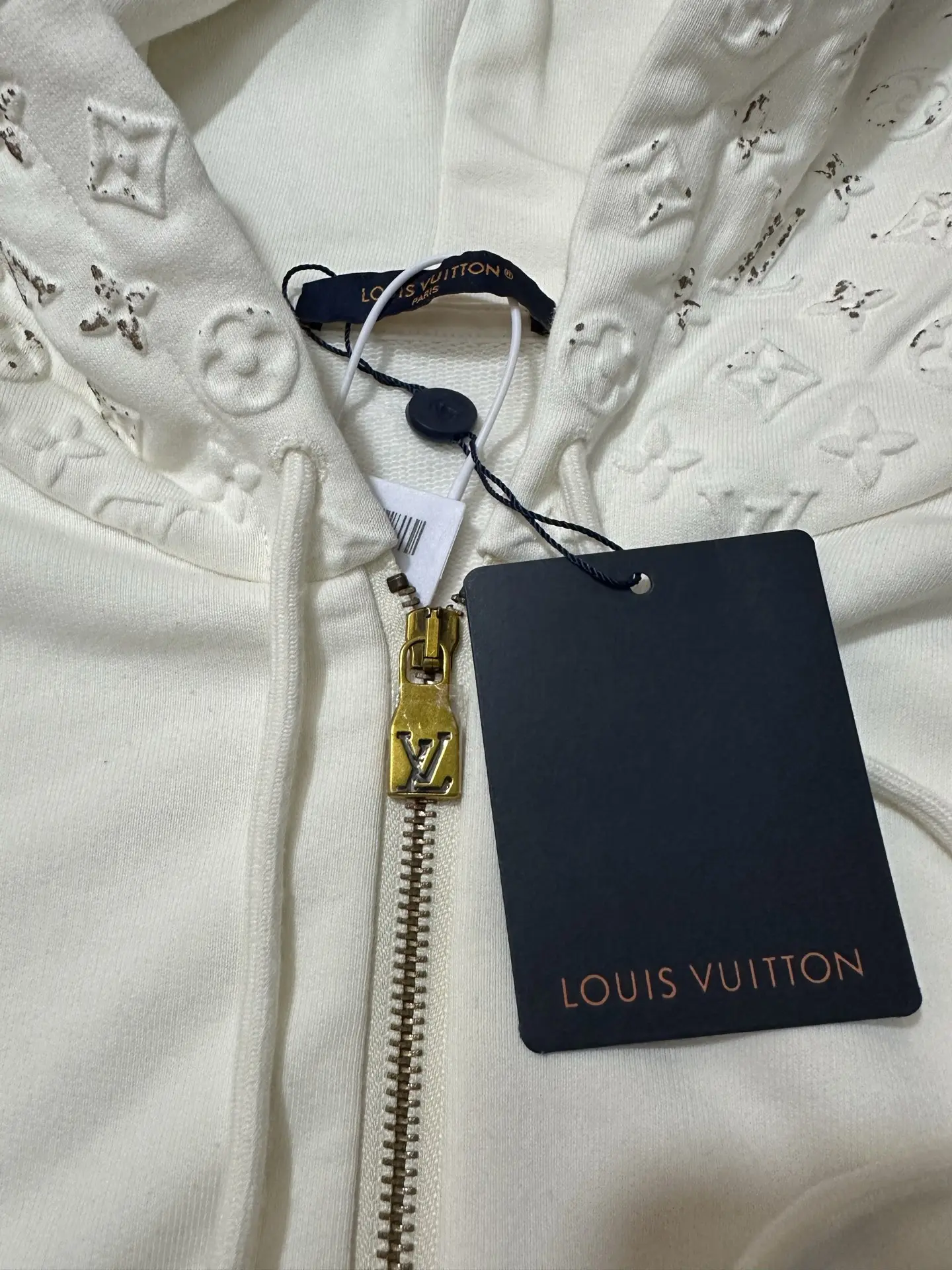 Monogram Embossed Zip-Up Hoodie D35020511 — view 6