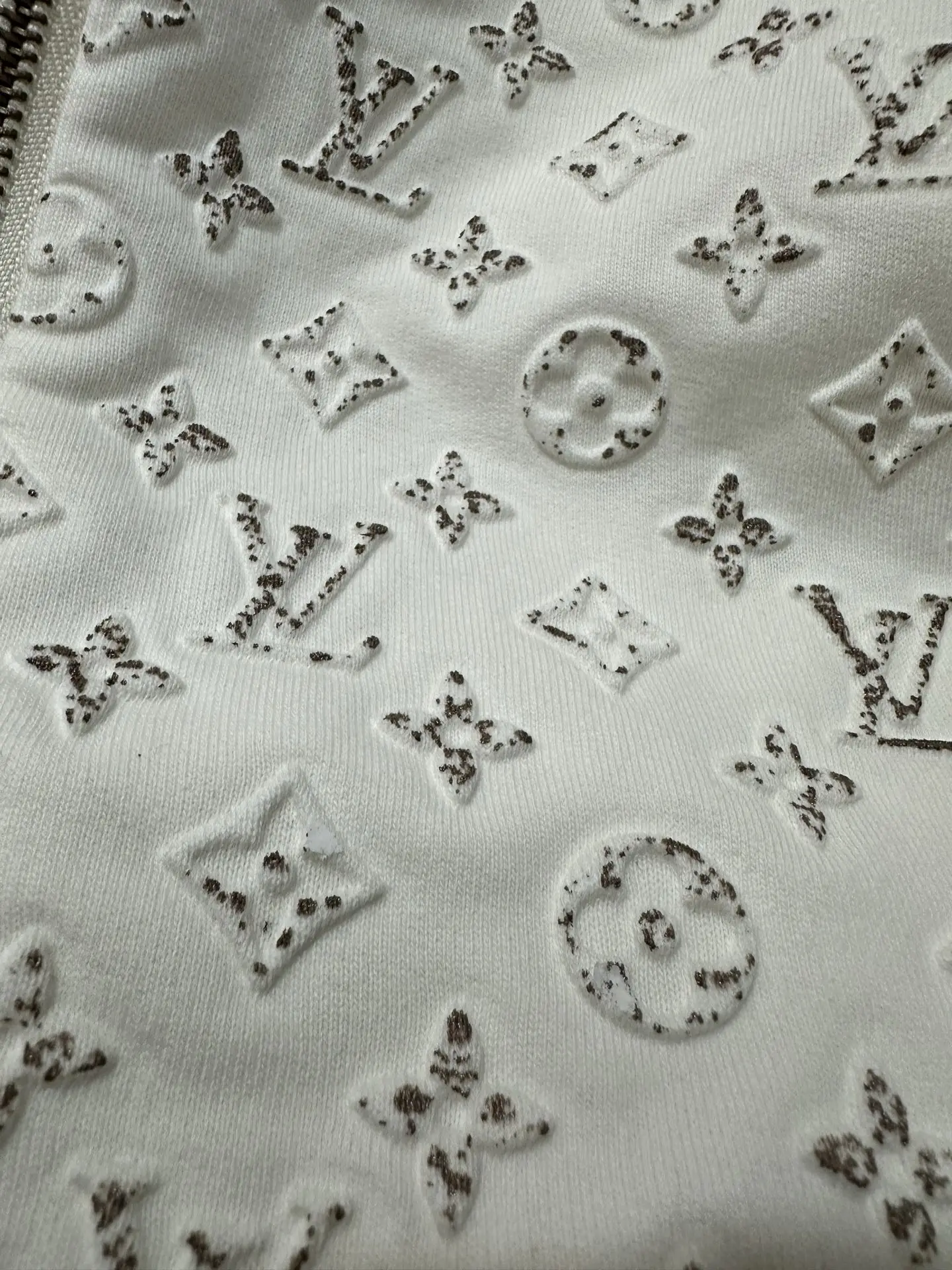 Monogram Embossed Zip-Up Hoodie D35020511 — view 10