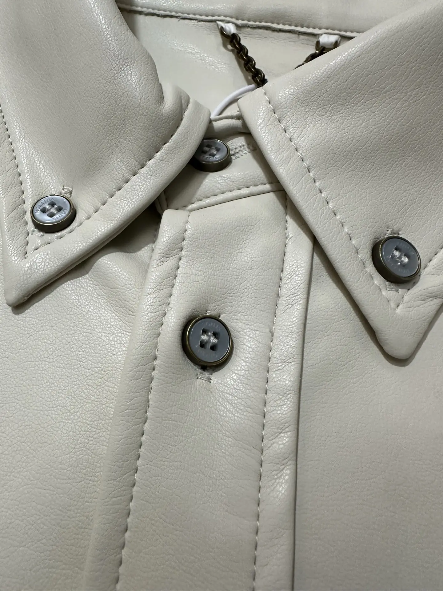 LV Faux Leather Embroidered Overshirt D35020473 — view 7
