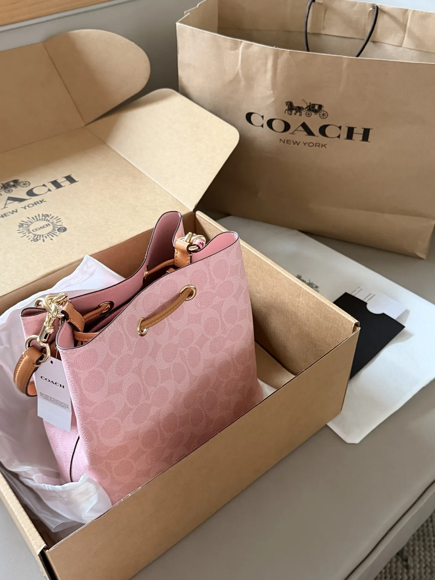 Coach Rowan Monogram Bucket Bag D35518406 — view 6