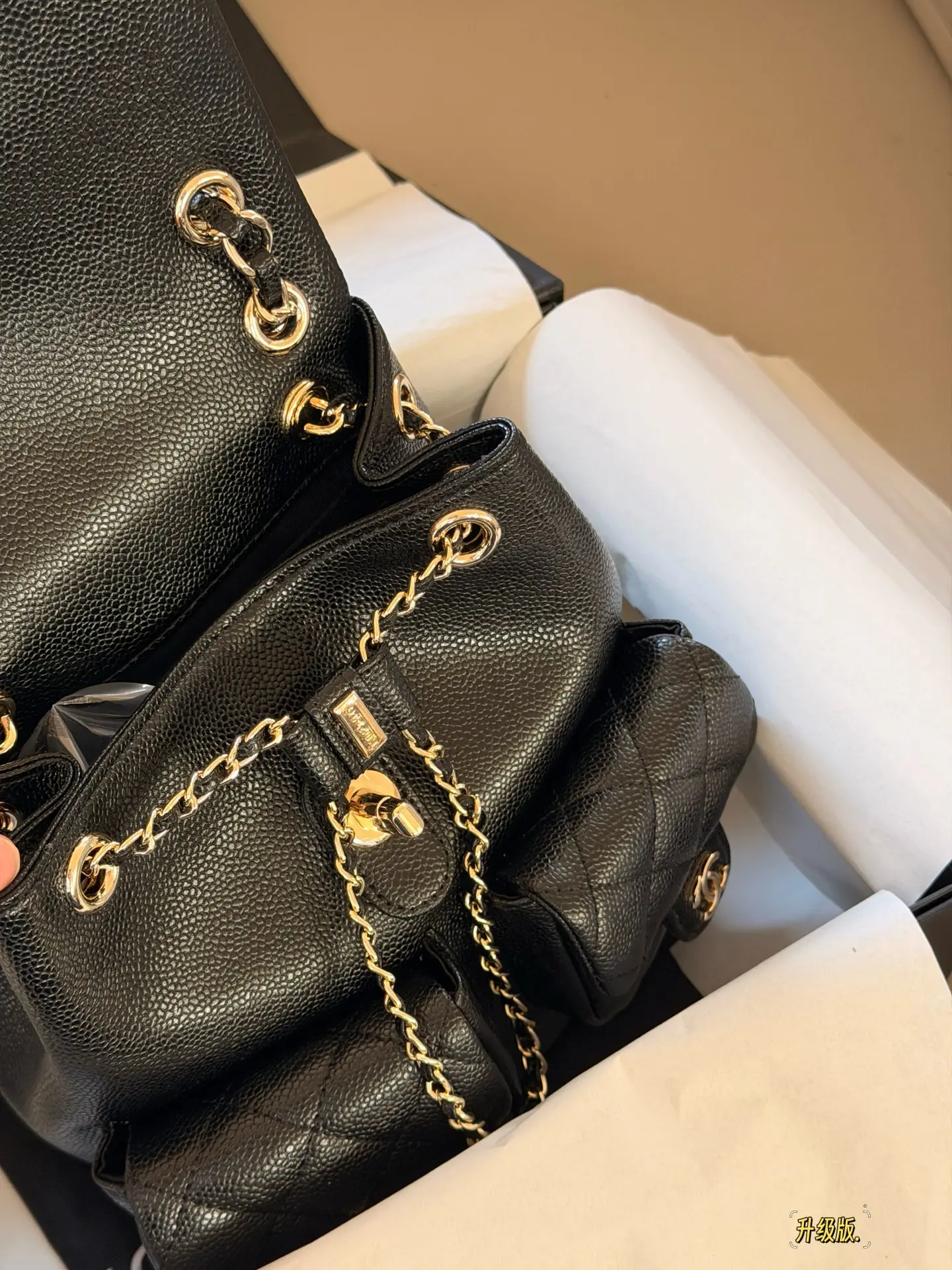 Duma Quilted Leather Backpack D35518158 — view 6