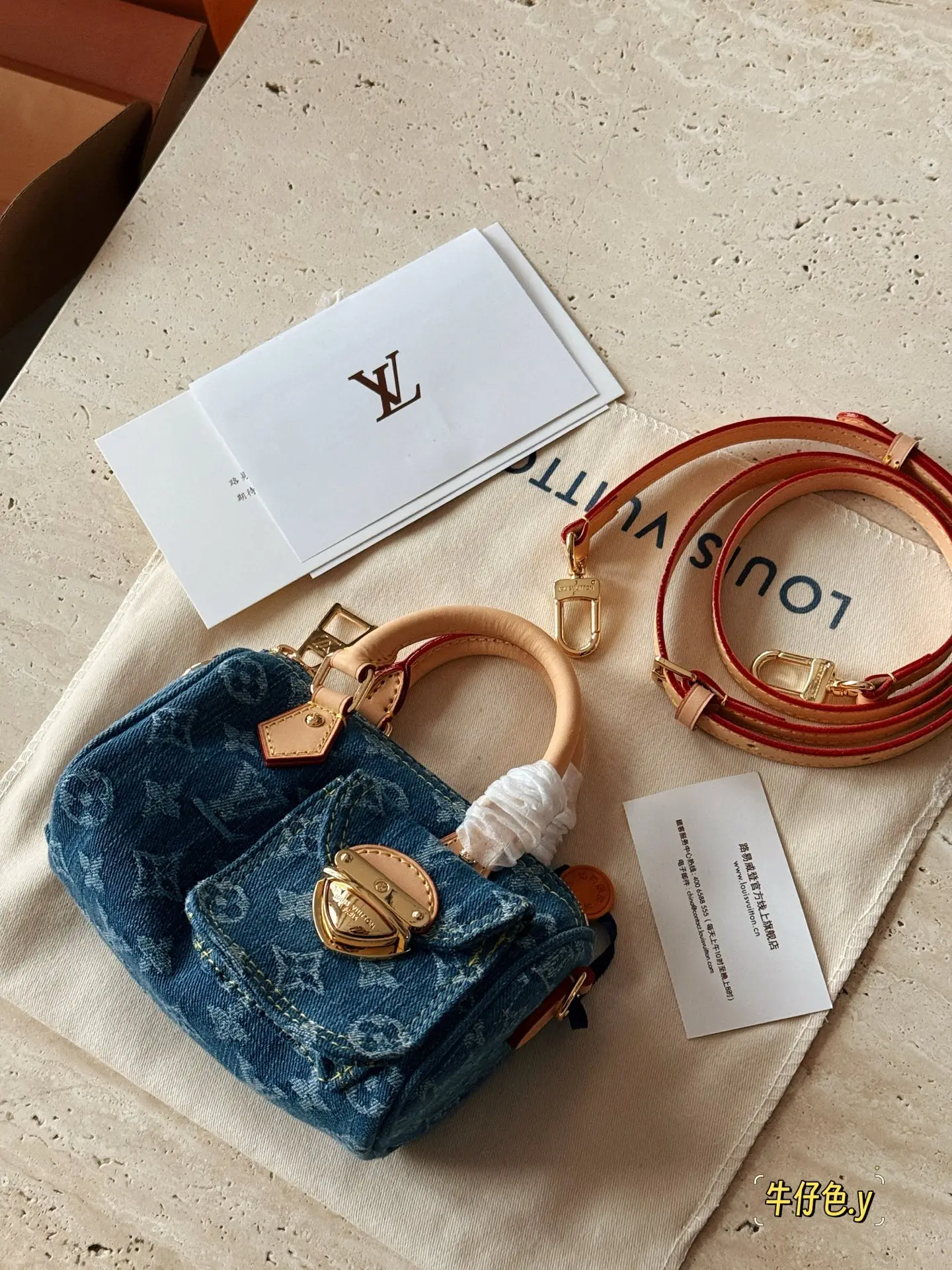 Nano Speedy Denim Monogram Bag D35518097