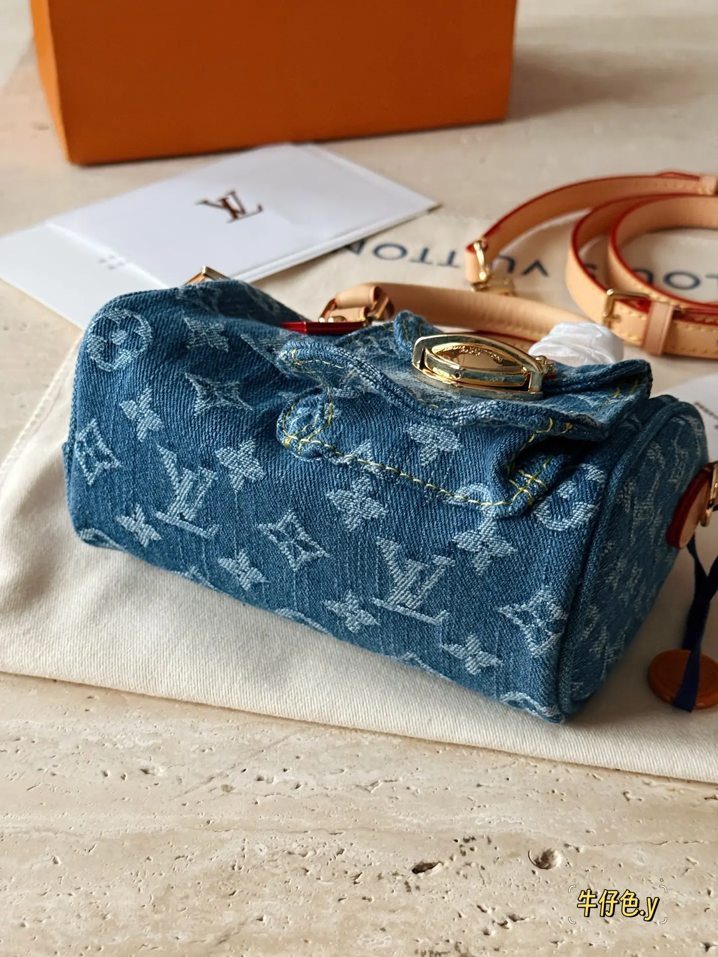 Nano Speedy Denim Monogram Bag D35518097 — view 5