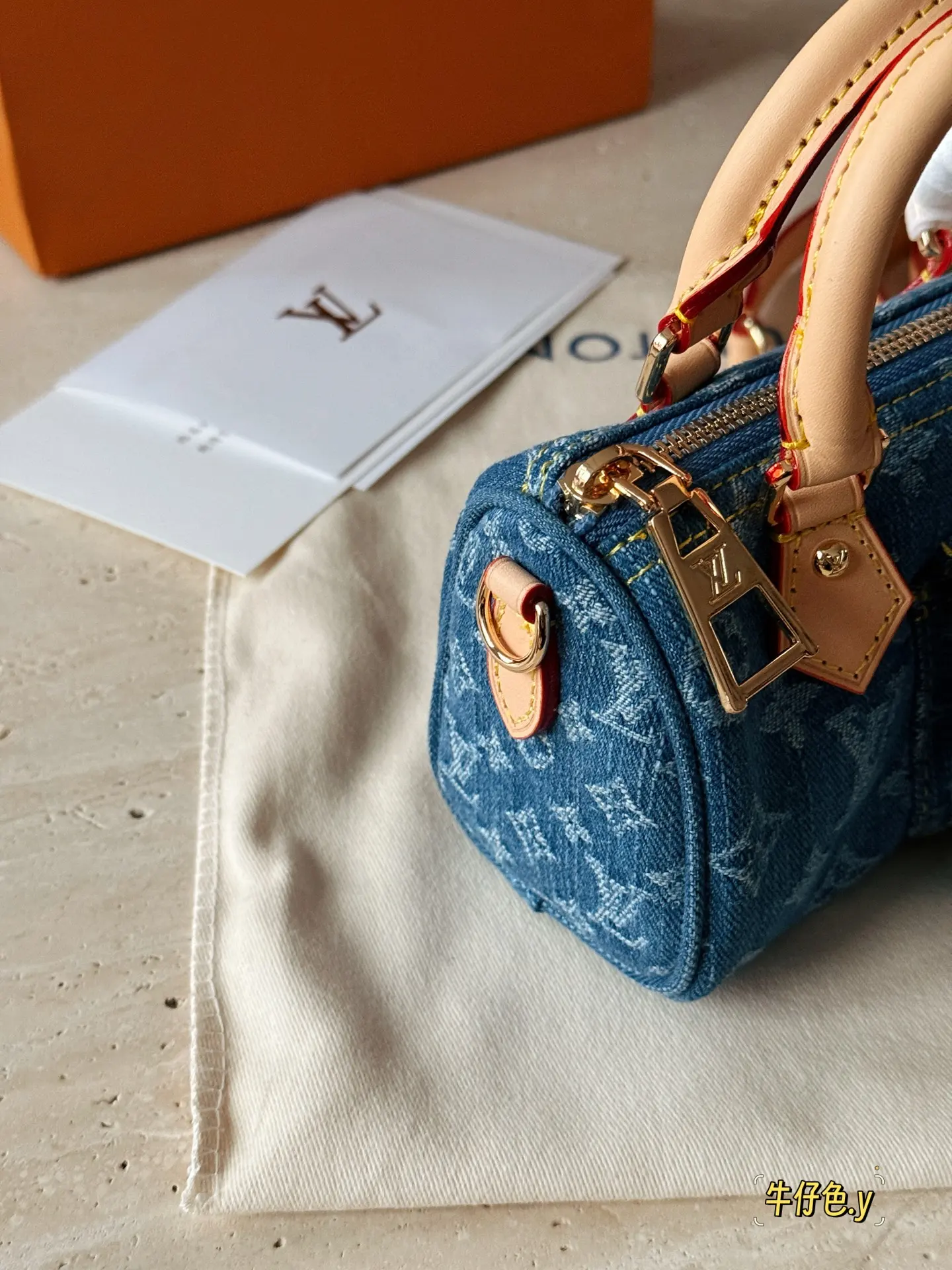 Nano Speedy Denim Monogram Bag D35518097 — view 6