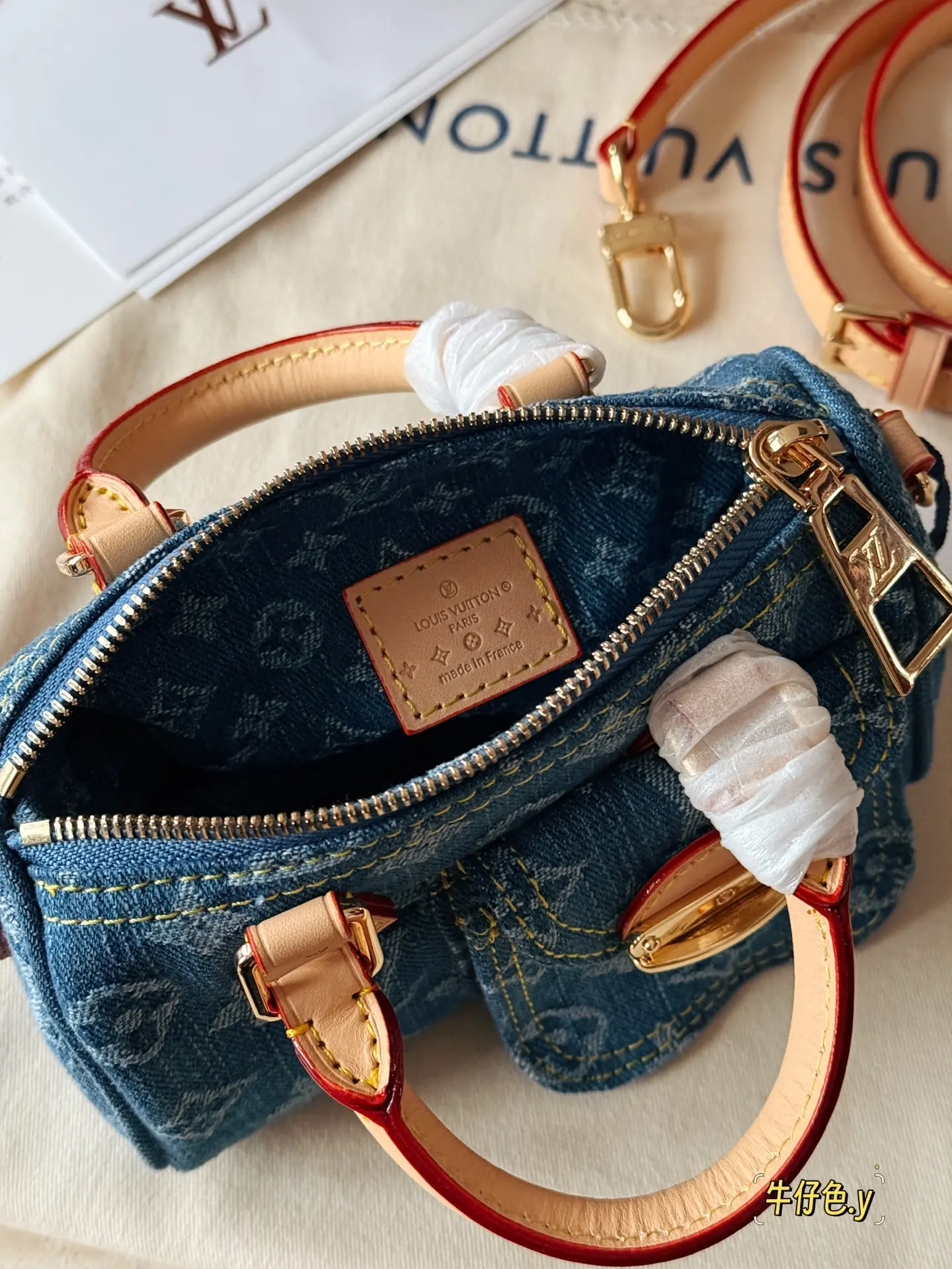 Nano Speedy Denim Monogram Bag D35518097 — view 7