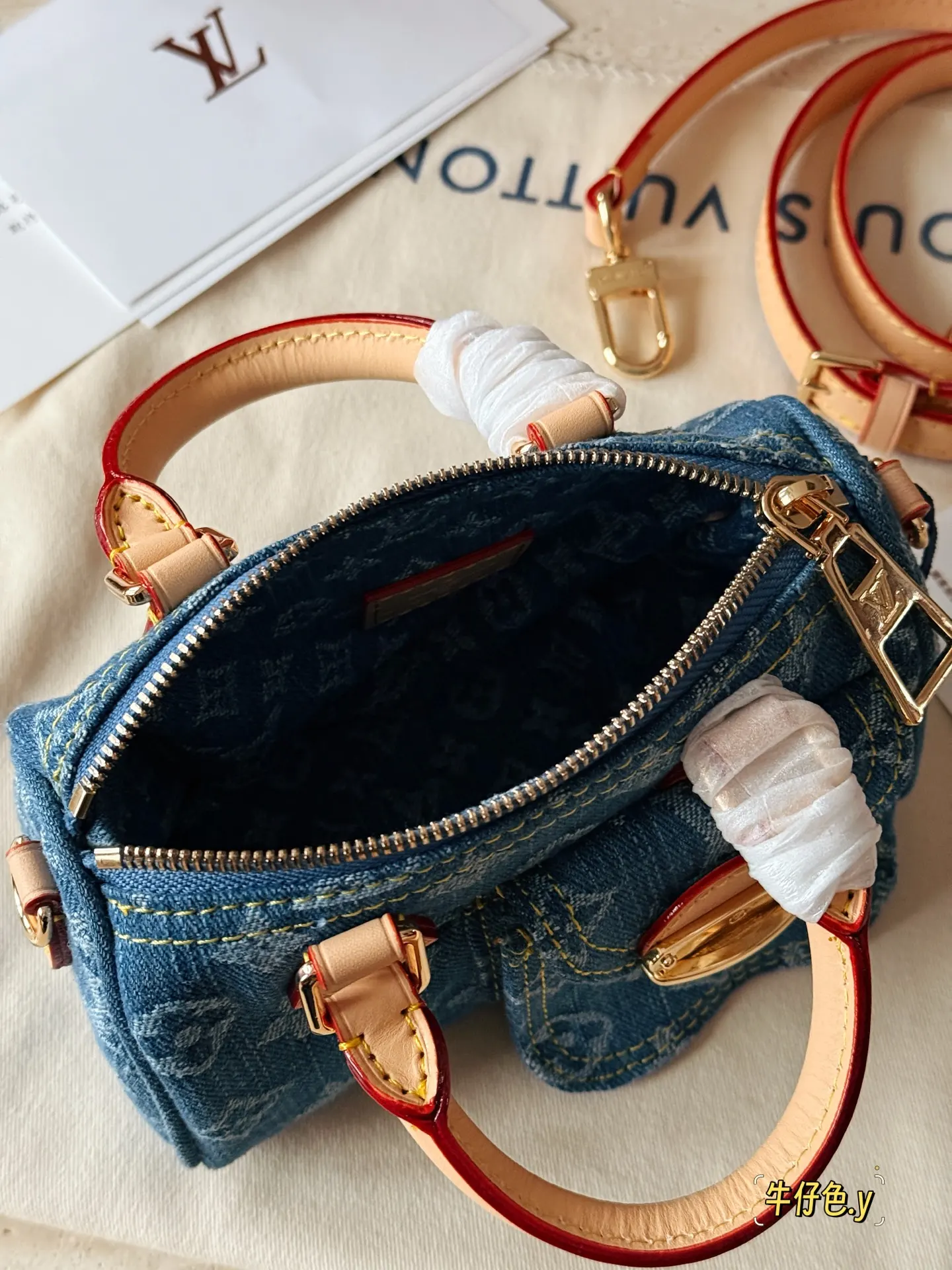 Nano Speedy Denim Monogram Bag D35518097 — view 8