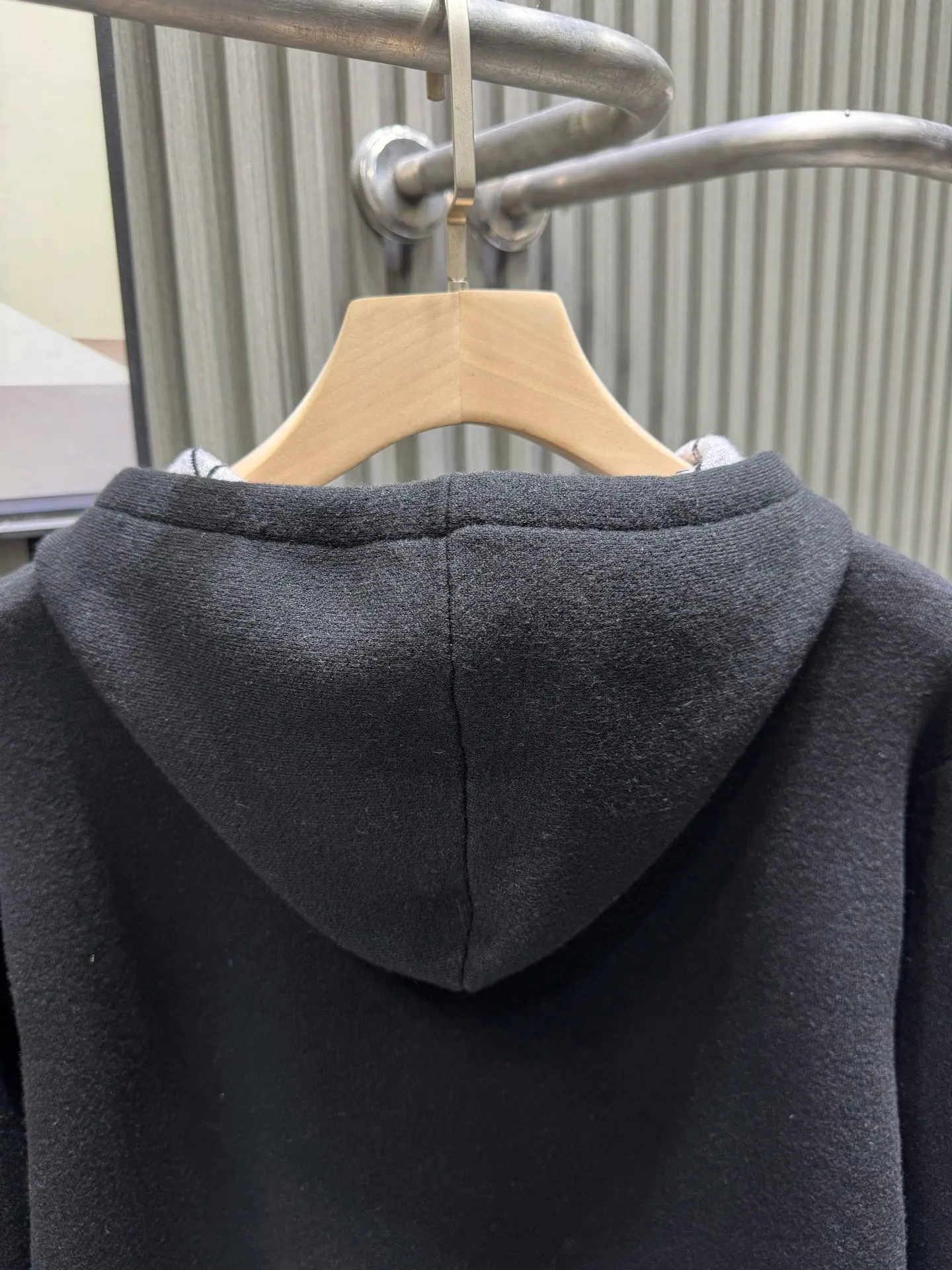 Logo-Jacquard Cashmere-Blend Half-Zip Hoodie D35514139 — view 5