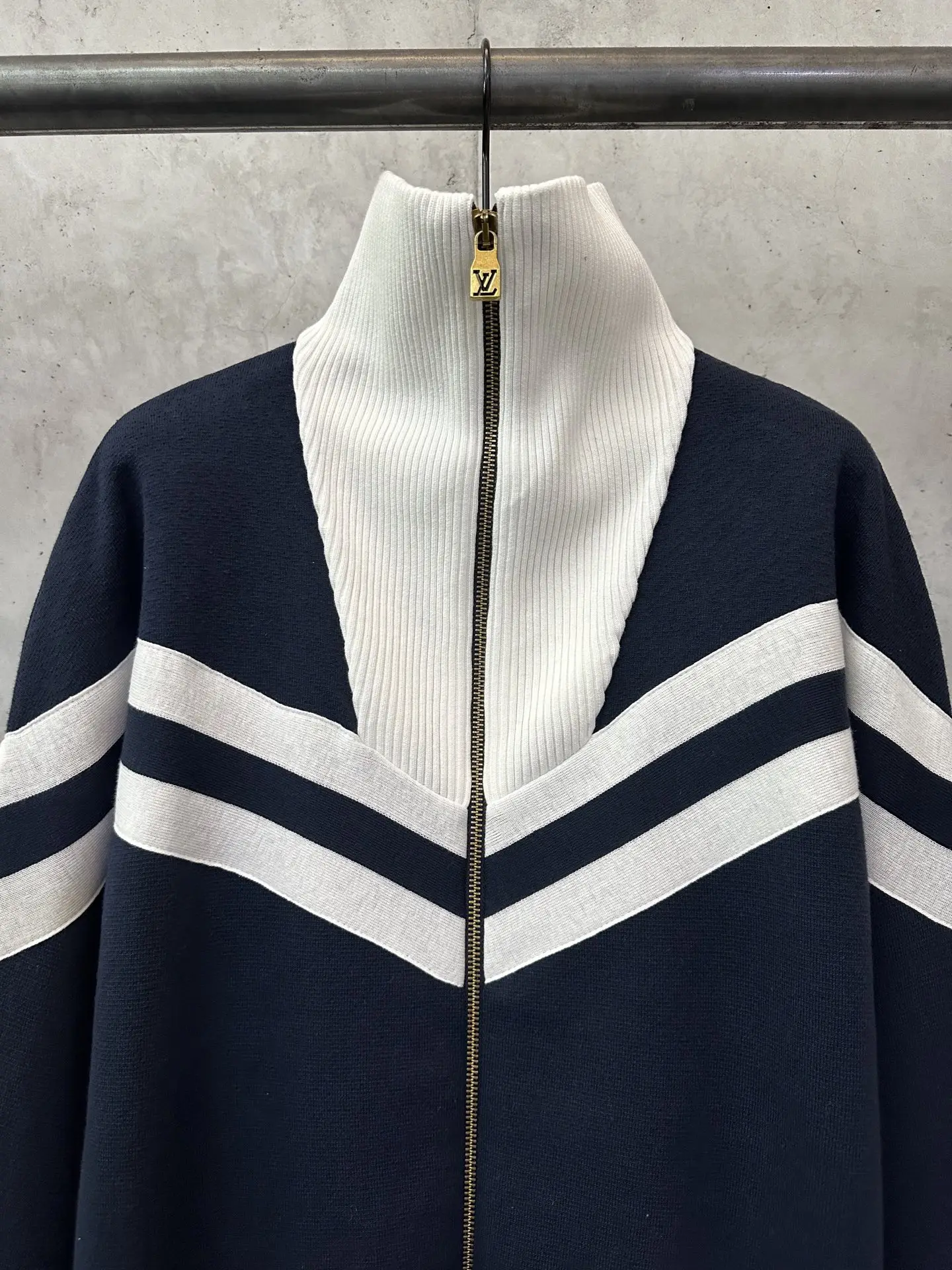 Nautical Knit Zip-Up Bomber Jacket D36023724 — view 3