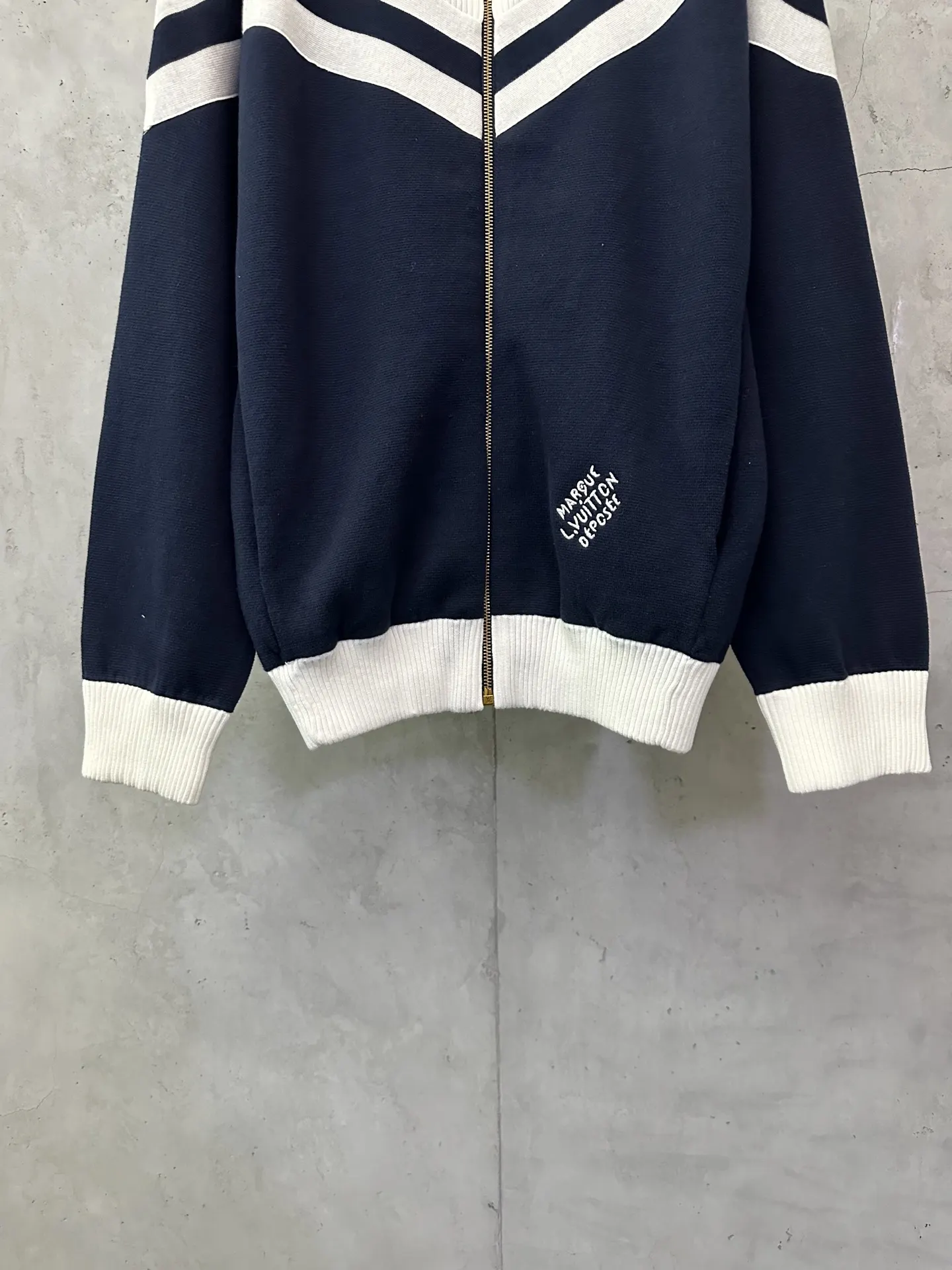 Nautical Knit Zip-Up Bomber Jacket D36023724 — view 4