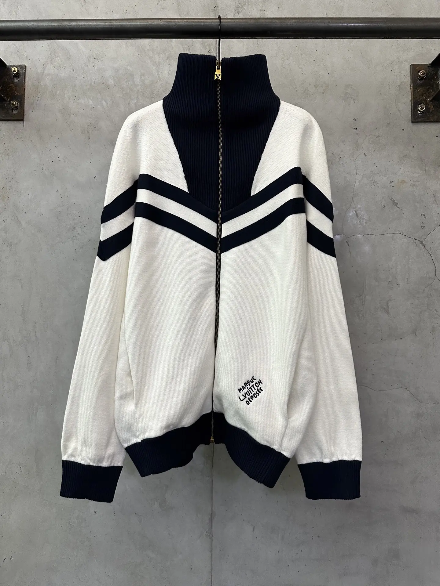Nautical Knit Zip-Up Cardigan D36023725