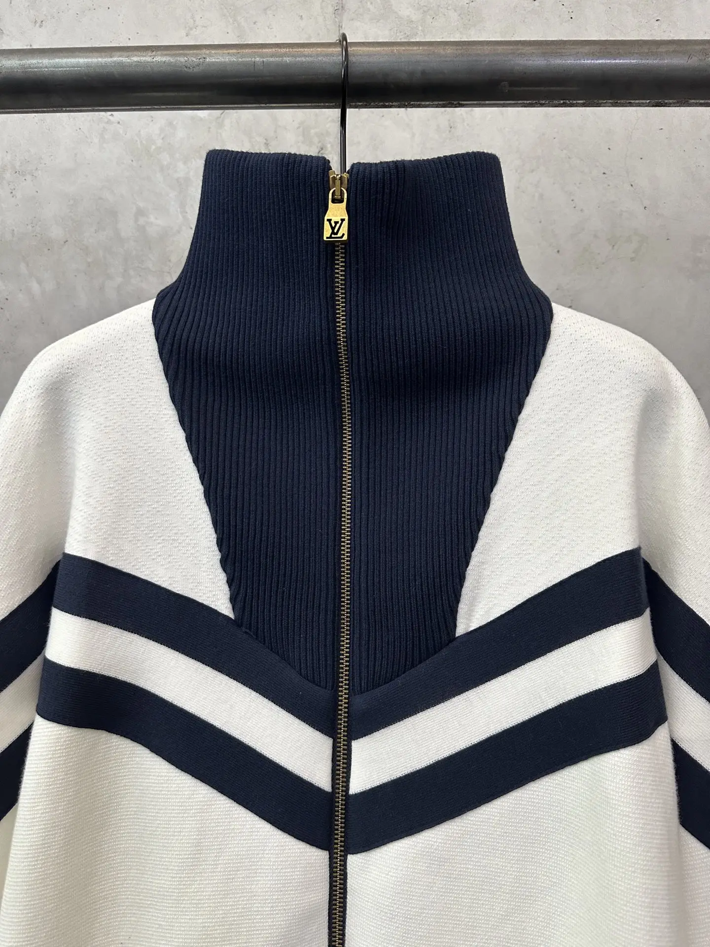 Nautical Knit Zip-Up Cardigan D36023725 — view 3
