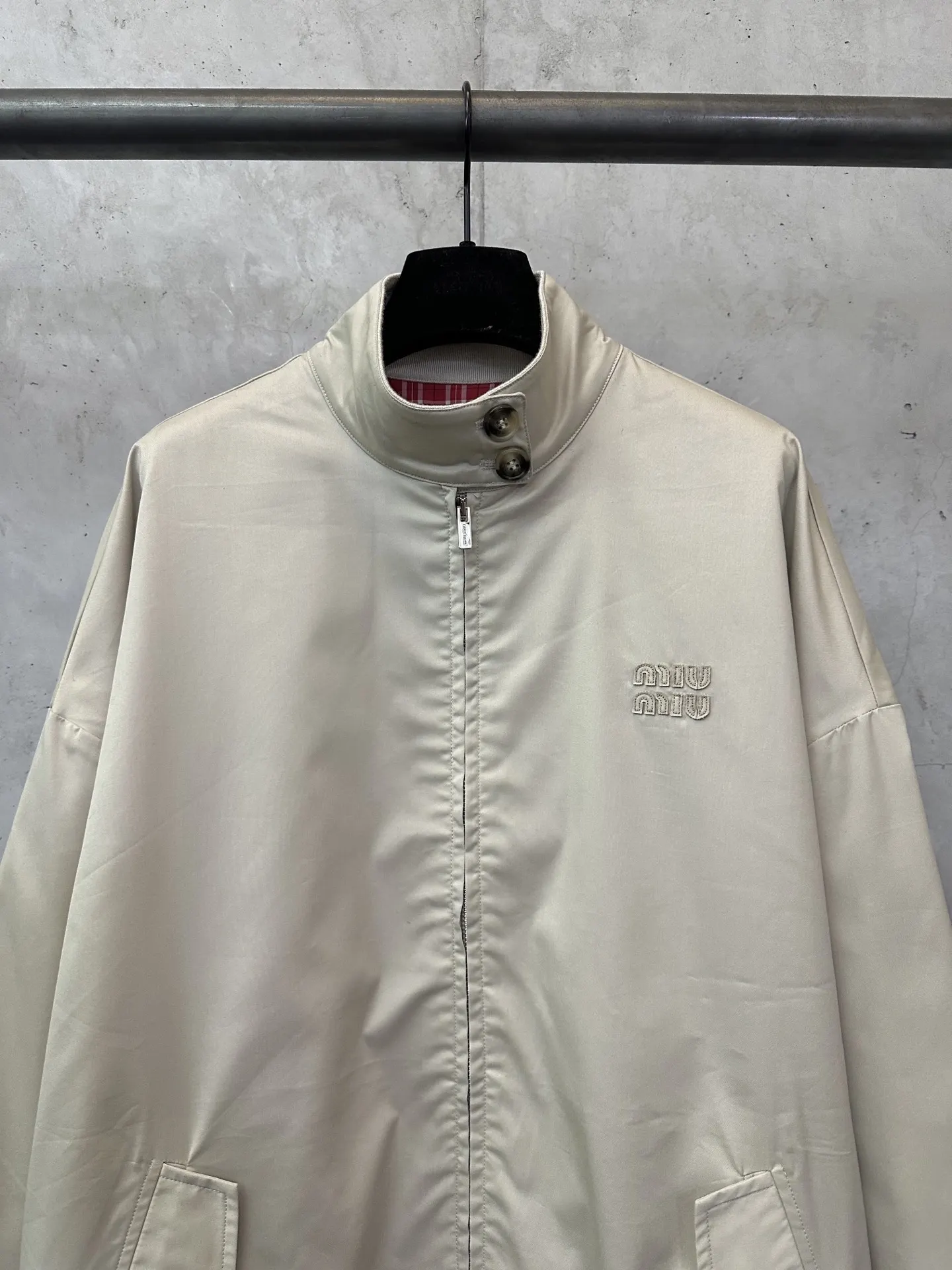 Embroidered Logo Harrington Jacket D36023111 — view 3